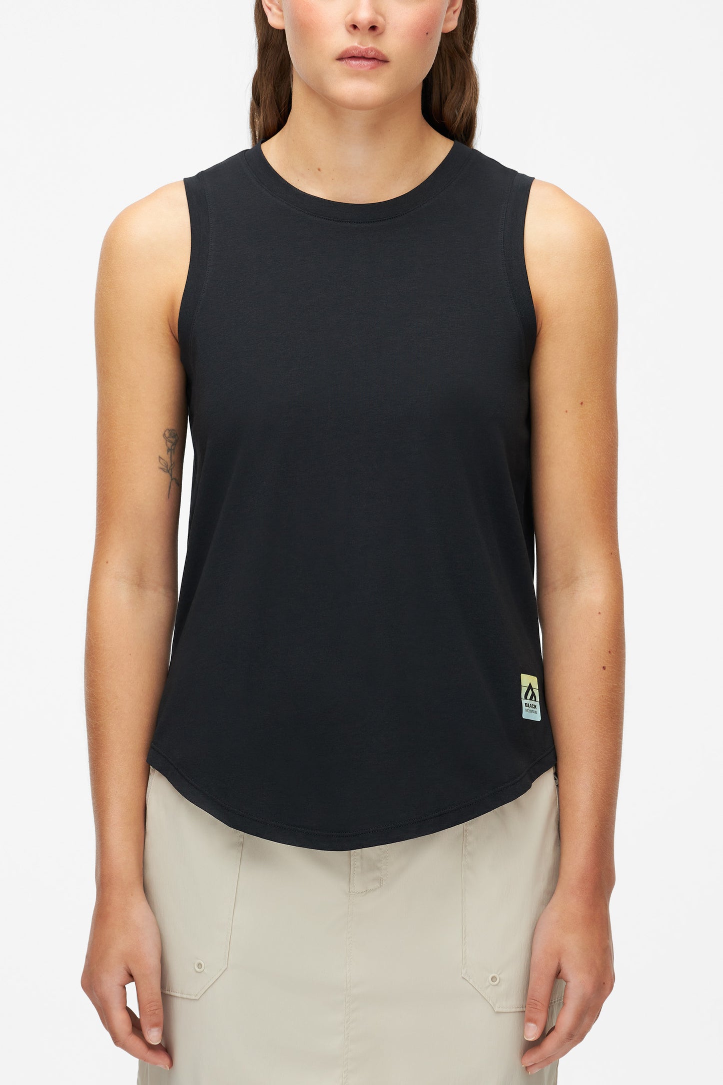 Camisole respirante en bambou et coton - Femme && GRIS FONCE