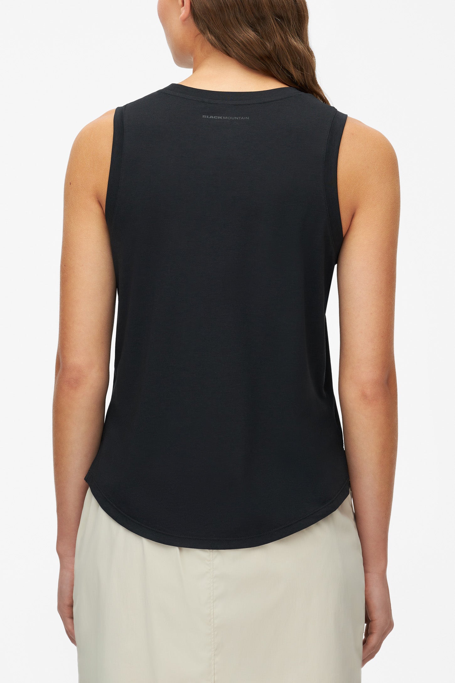 Camisole respirante en bambou et coton - Femme && GRIS FONCE