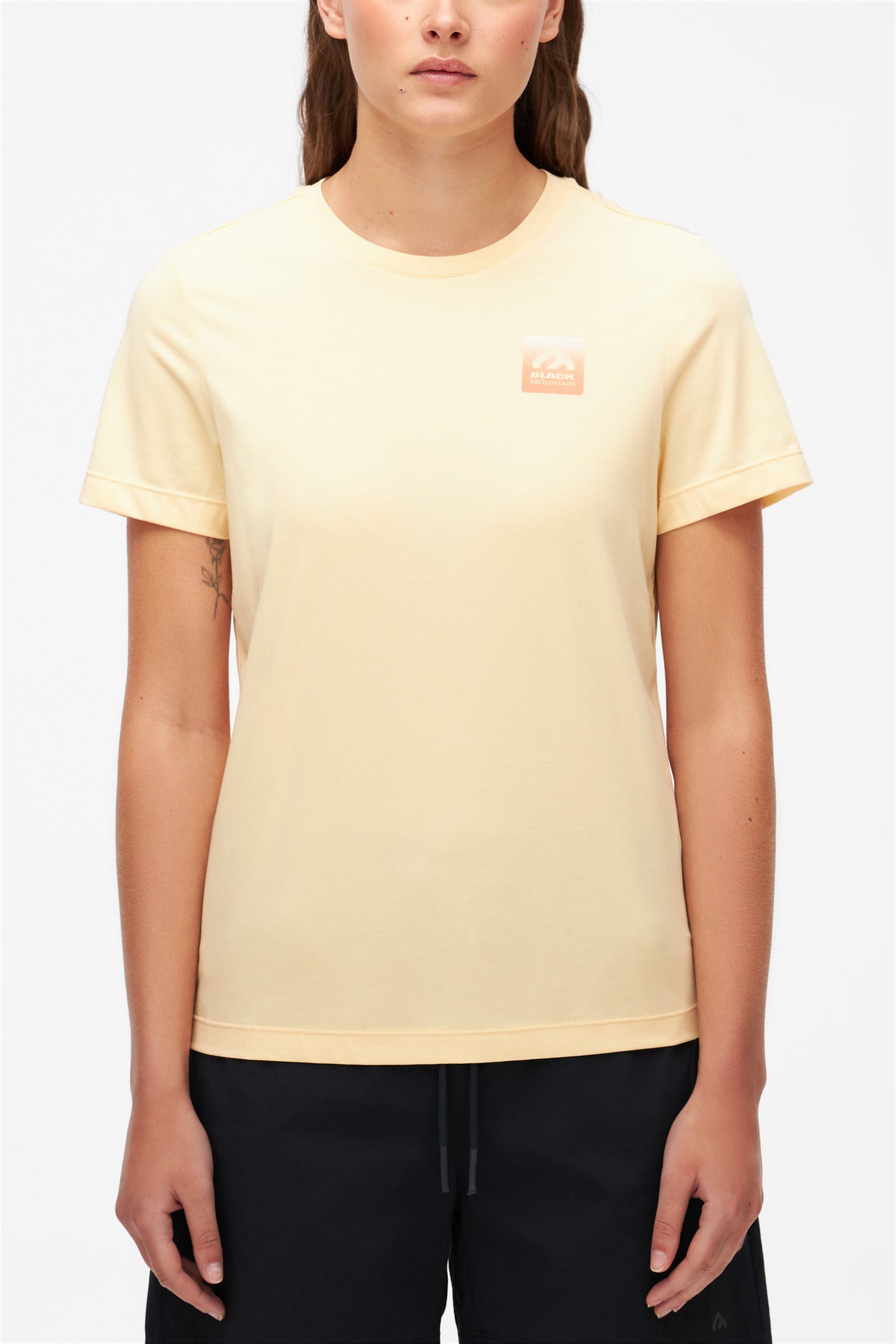 T-shirt respirant en bambou et coton - Femme && JAUNE