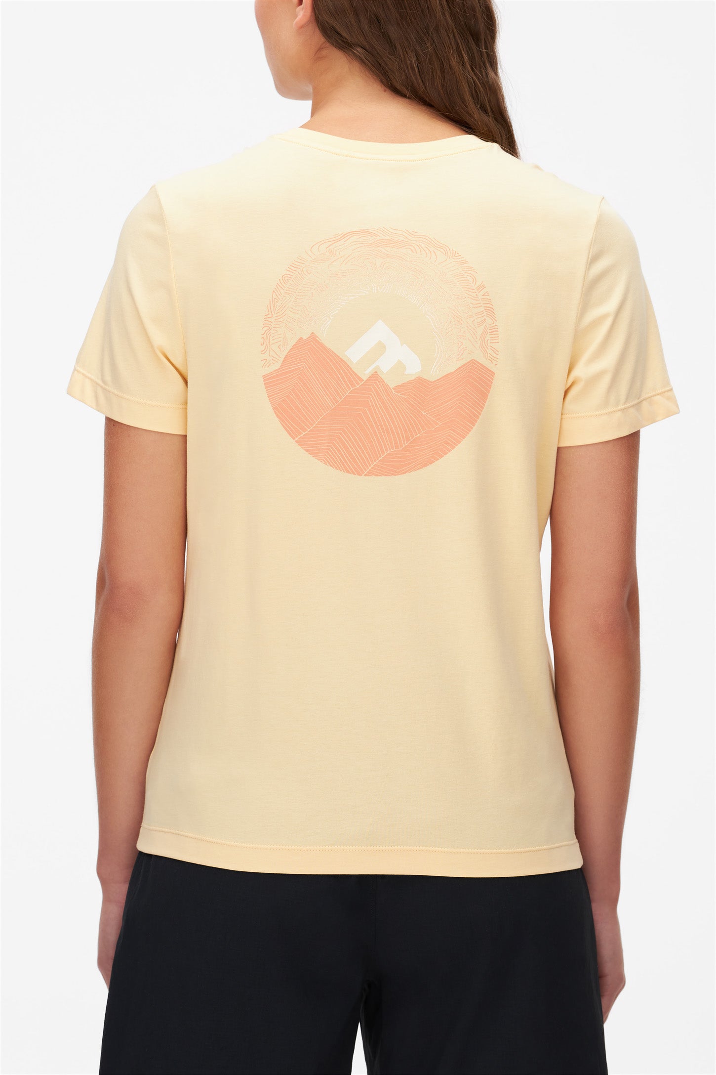 T-shirt respirant en bambou et coton - Femme && JAUNE