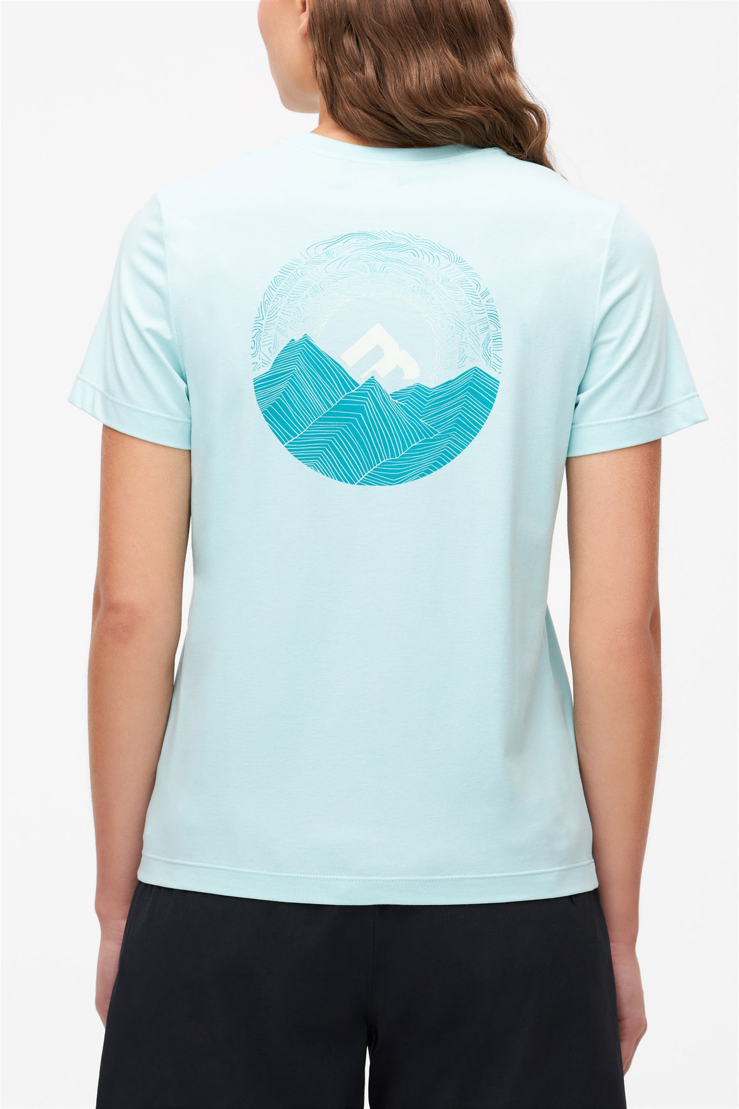 T-shirt respirant en bambou et coton - Femme && TURQUOISE