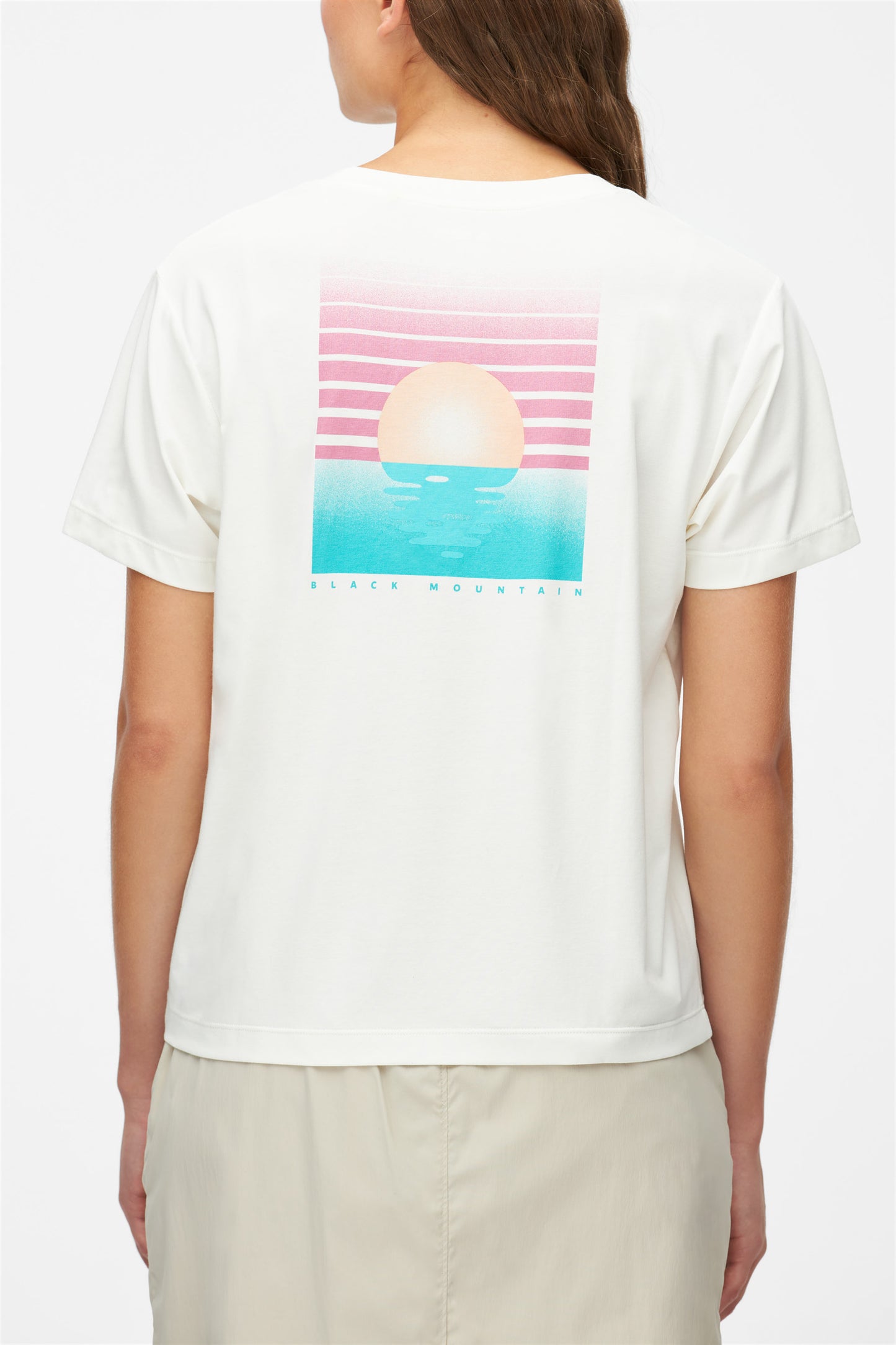 T-shirt boxy respirant en bambou et coton - Femme && BLANC