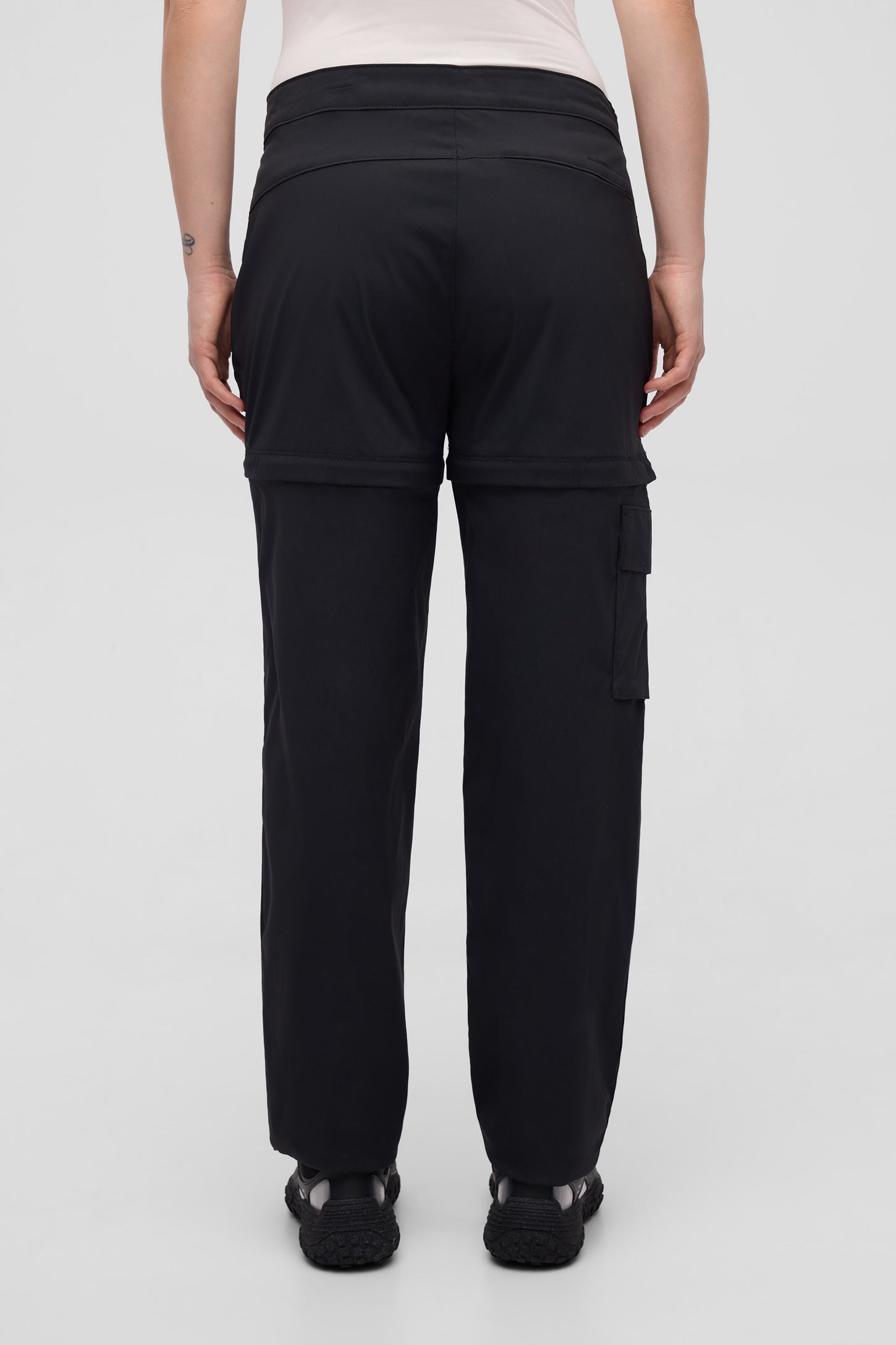 Pantalon convertible antifroissement - Femme && GRIS FONCE