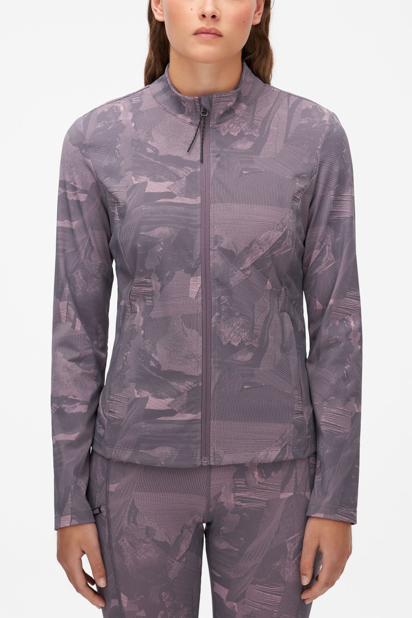 Veste ultraextensible à compression élévée - Femme && GRIS MULTI