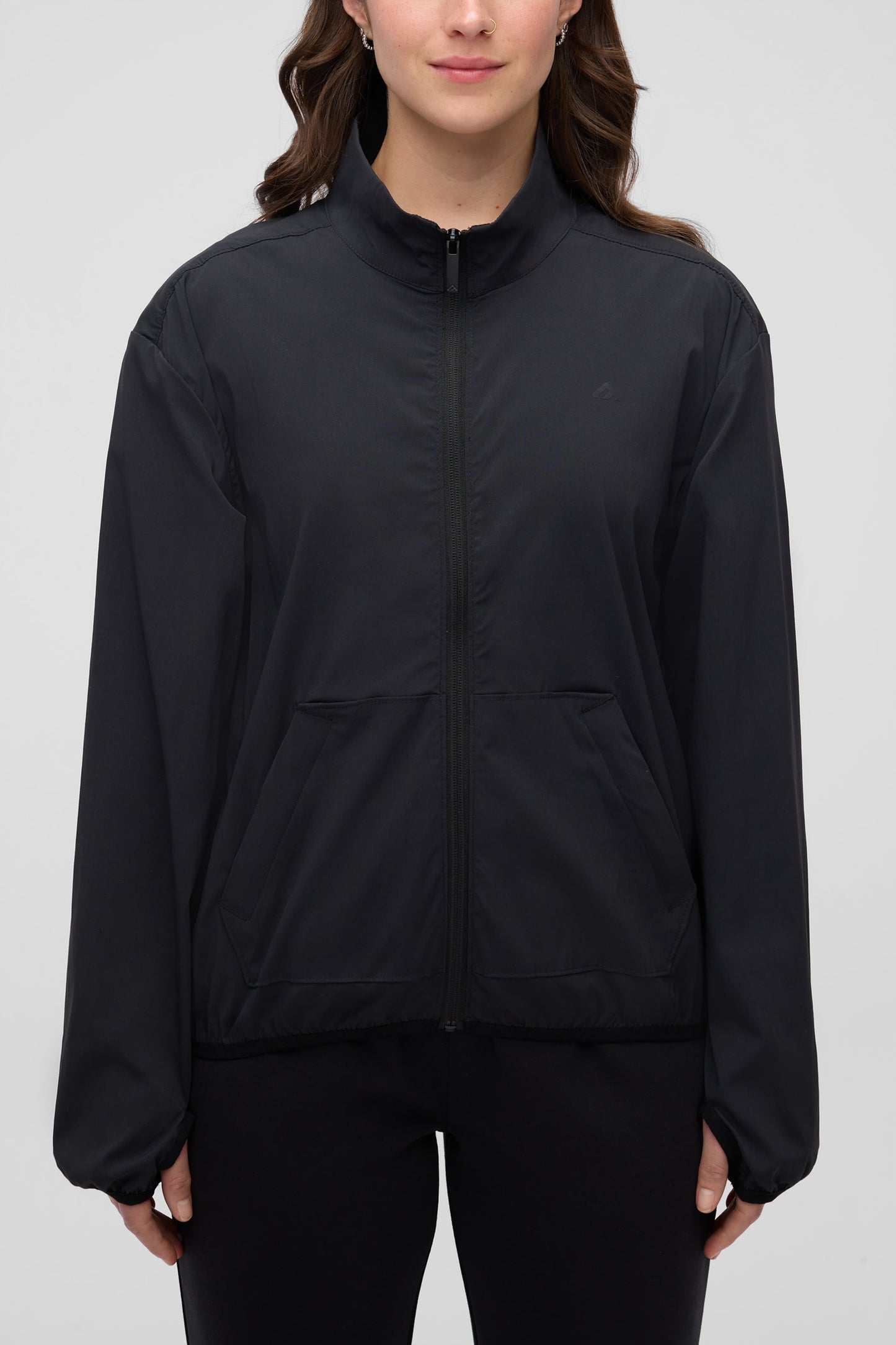Veste coupe vent à séchage rapide - Femme && GRIS FONCE