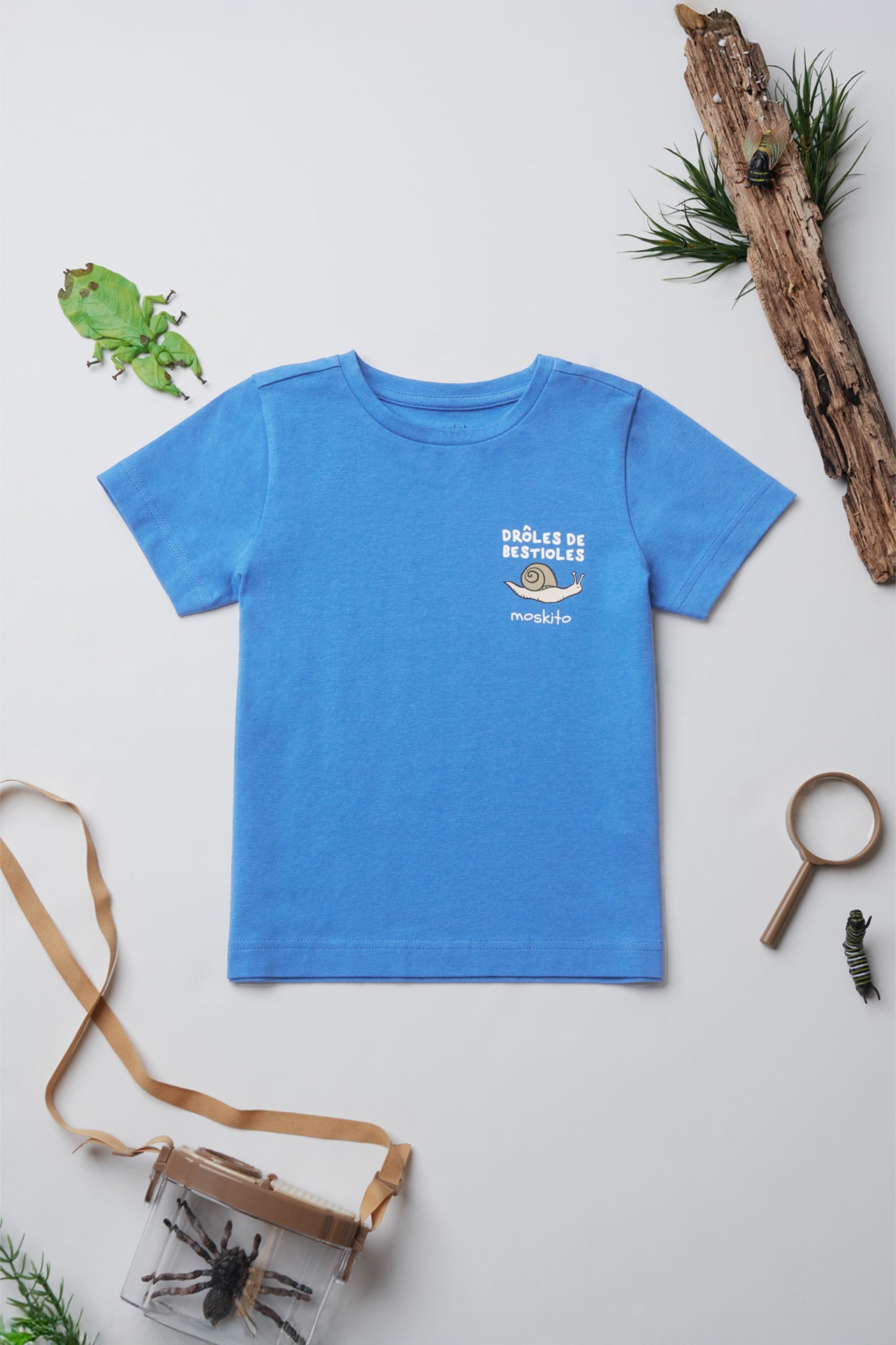 T-shirt respirant en coton - Enfant garçon && BLEU