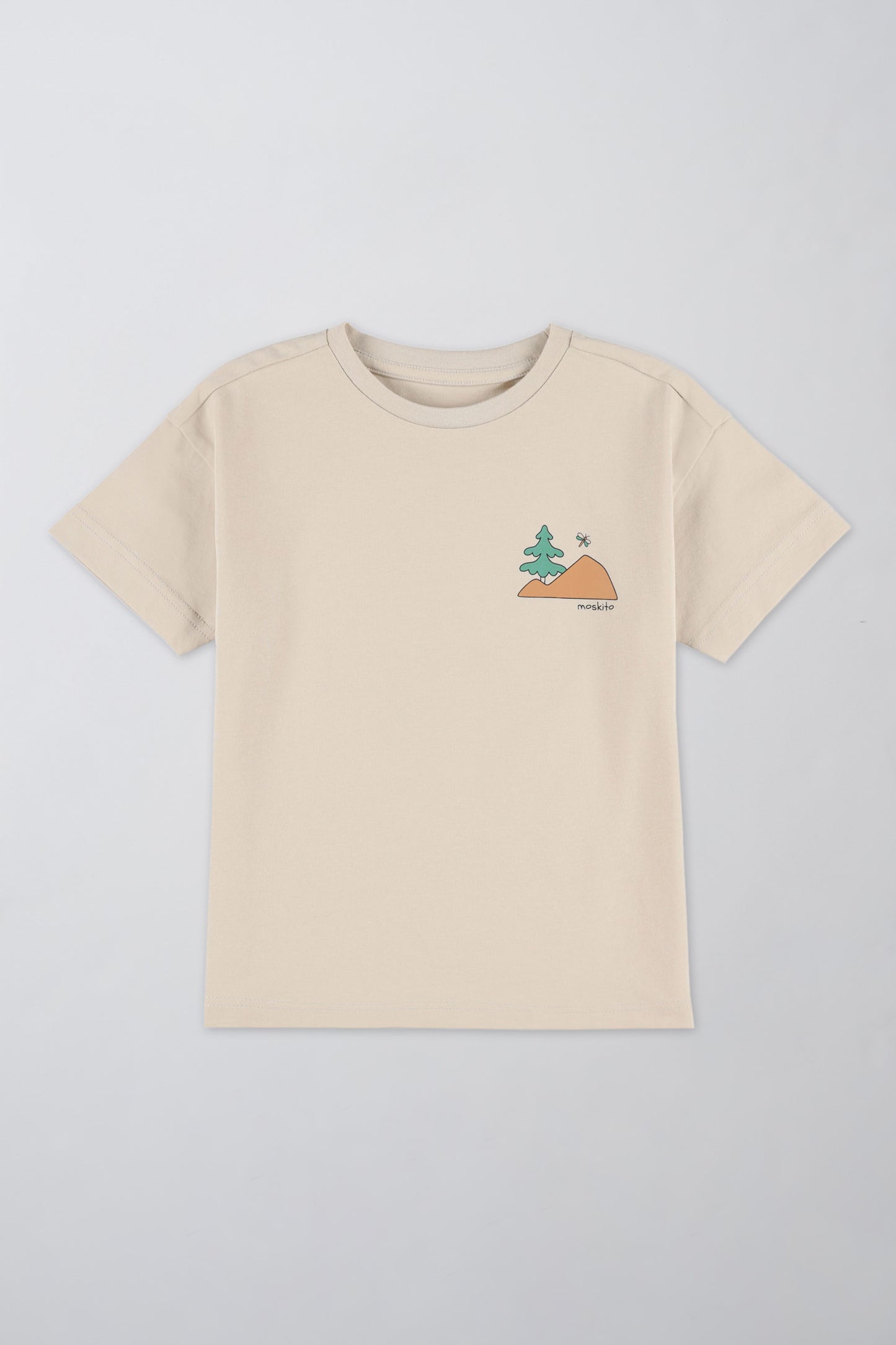 T-shirt léger en coton - Enfant garçon && BEIGE