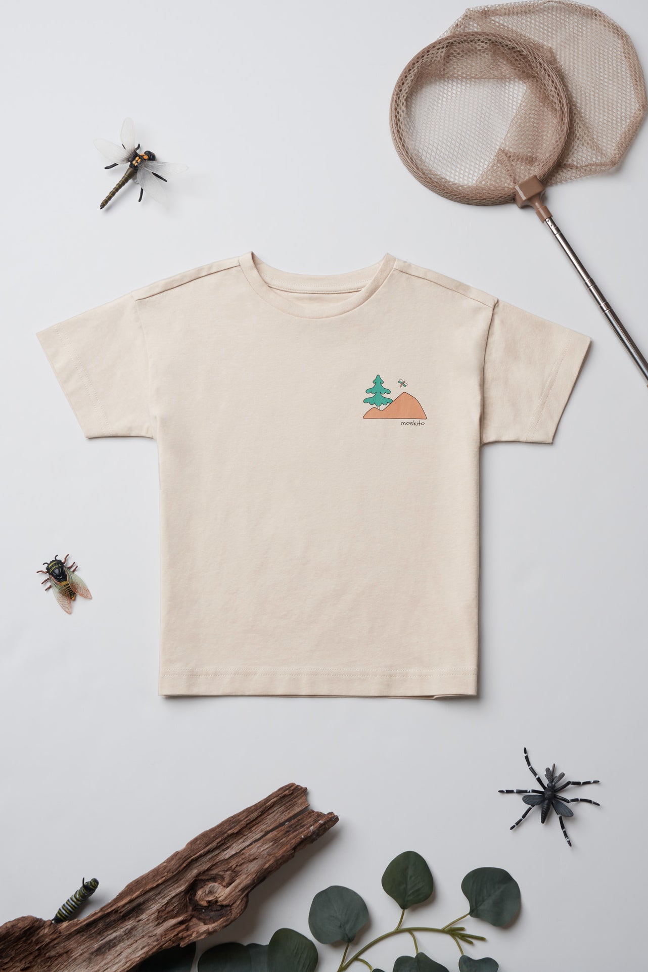 T-shirt léger en coton - Enfant garçon && BEIGE