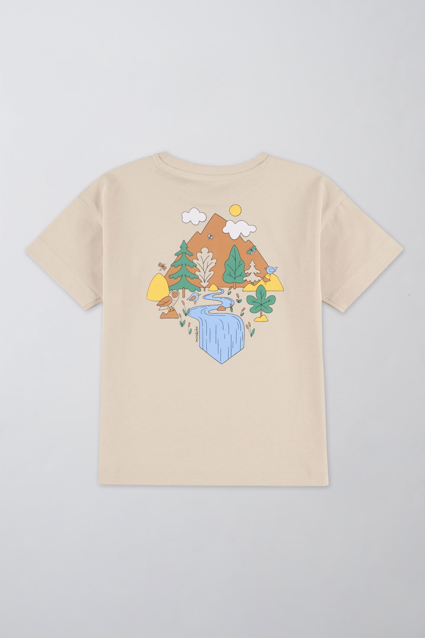 T-shirt léger en coton - Enfant garçon && BEIGE