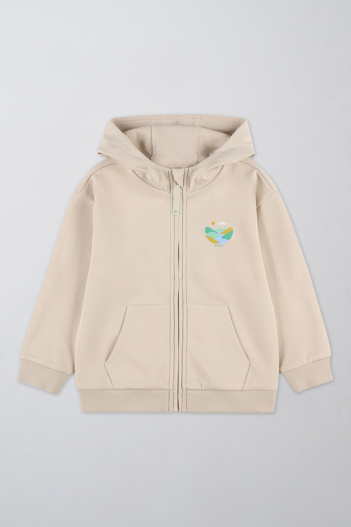 Veste en coton ouaté à capuchon - Enfant garçon && BEIGE