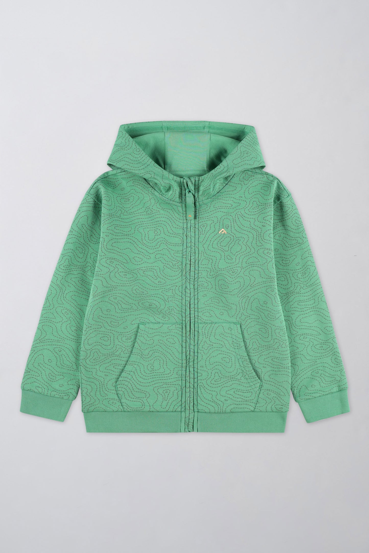 Veste en coton ouaté à capuchon - Enfant garçon && VERT/MULTI