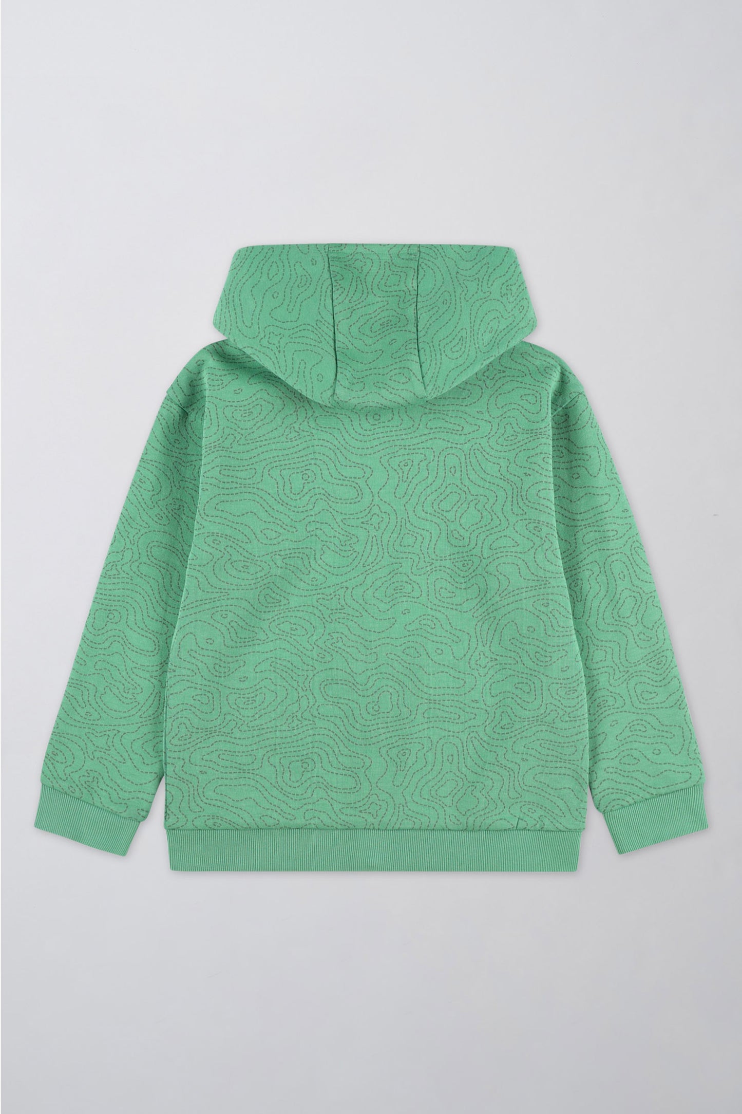 Veste en coton ouaté à capuchon - Enfant garçon && VERT/MULTI