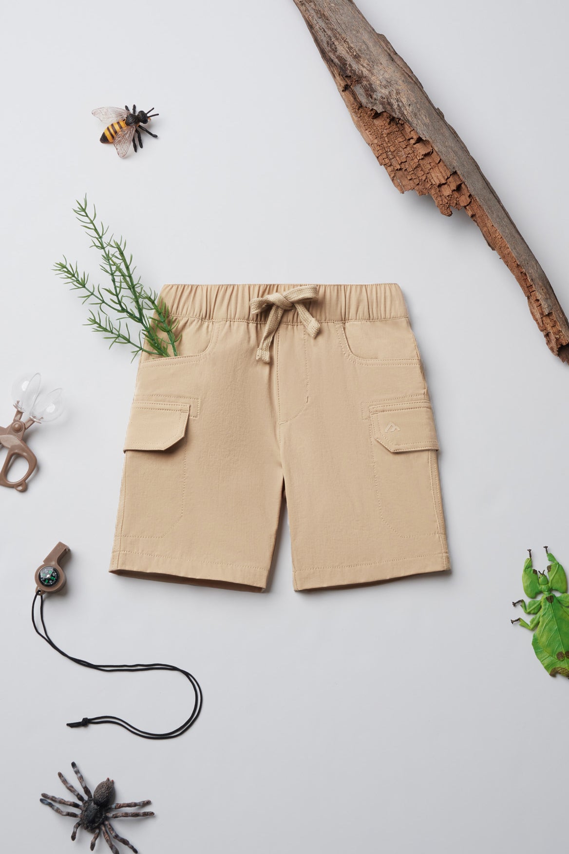 Short en ripstop - Enfant garçon && BRUN