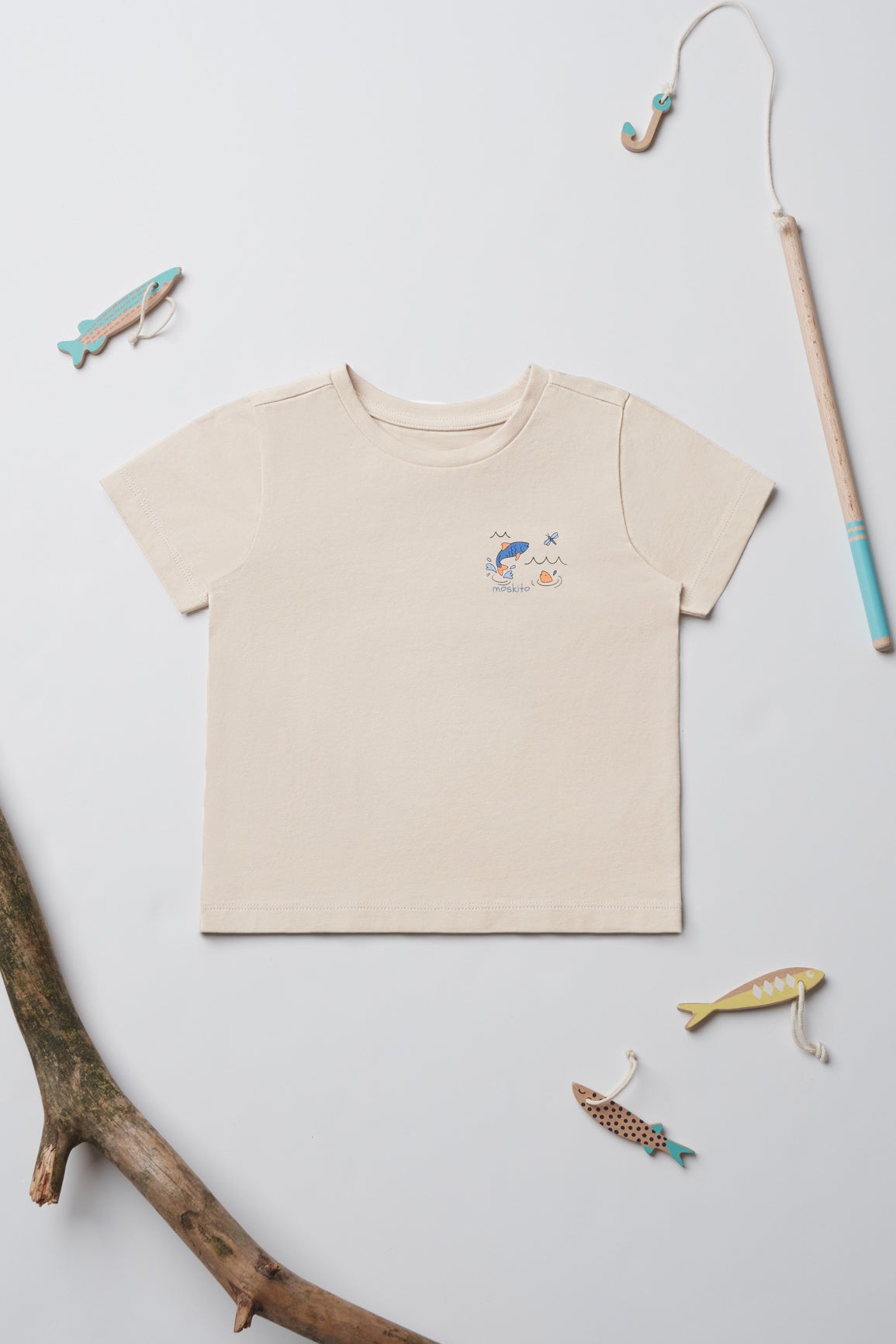 T-shirt respirant en coton - Bébé garçon && BEIGE