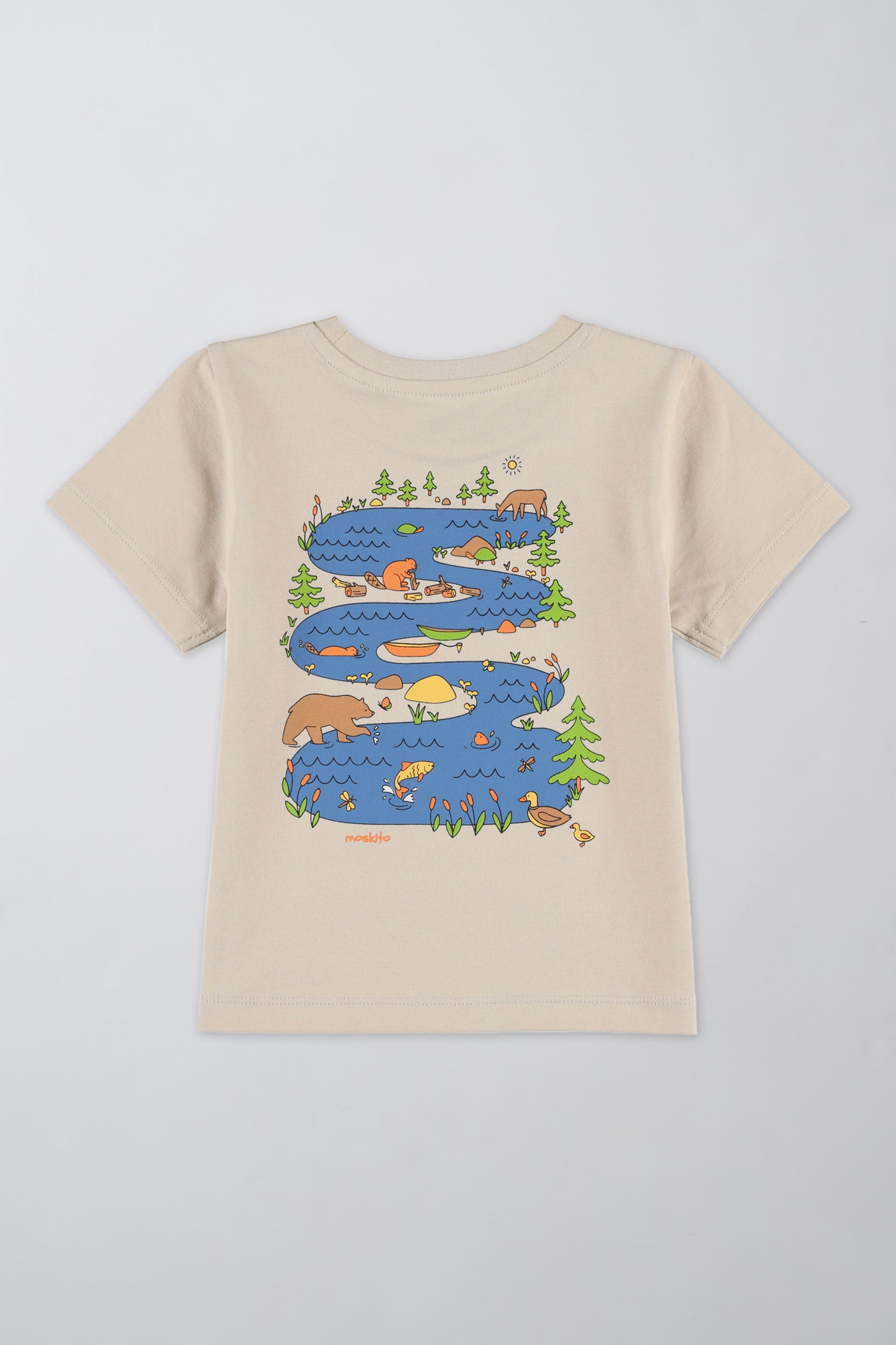 T-shirt respirant en coton - Bébé garçon && BEIGE