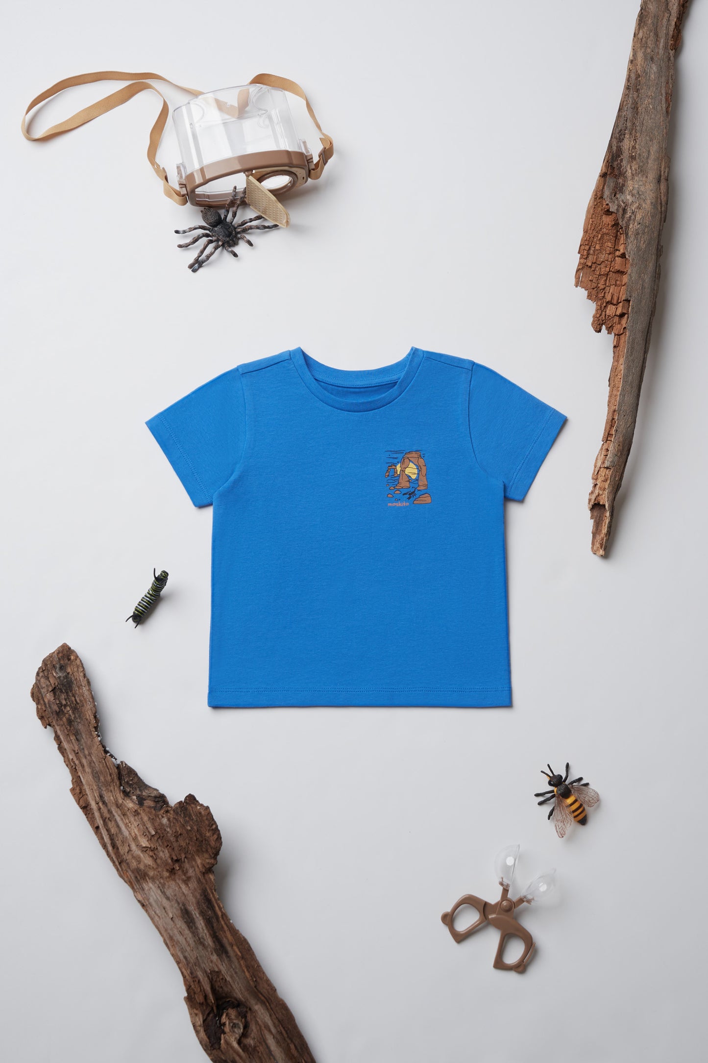 T-shirt respirant en coton - Bébé garçon && BLEU