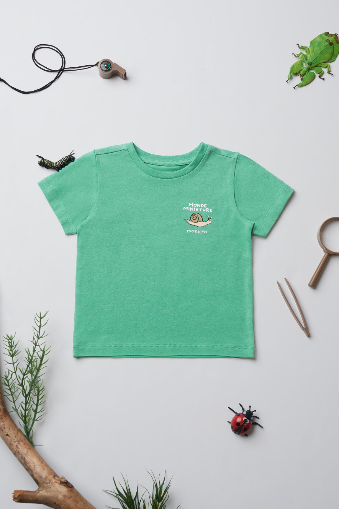 T-shirt respirant en coton - Bébé garçon && VERT