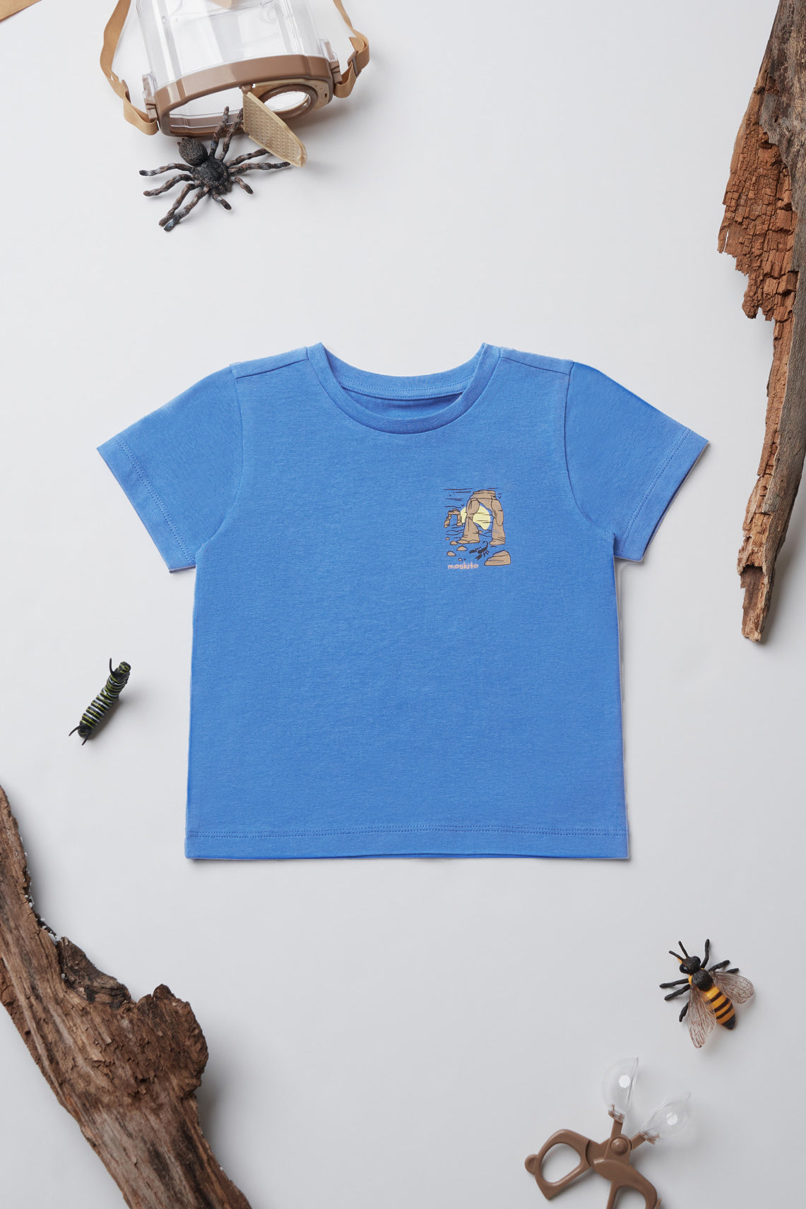T-shirt respirant en coton - Bébé garçon && BLEU