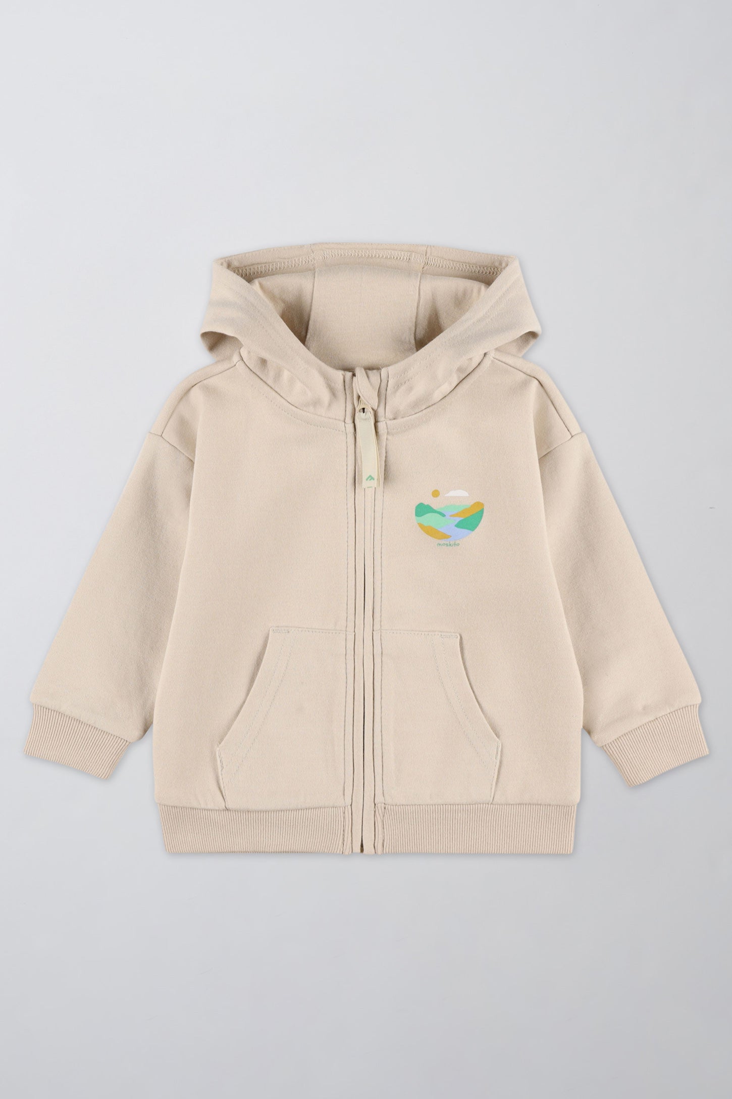 Veste en coton ouaté à capuchon - Bébé garçon && BEIGE