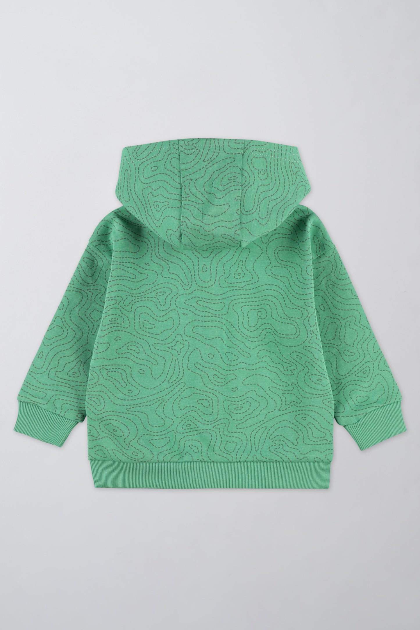 Veste en coton ouaté à capuchon - Bébé garçon && VERT/MULTI