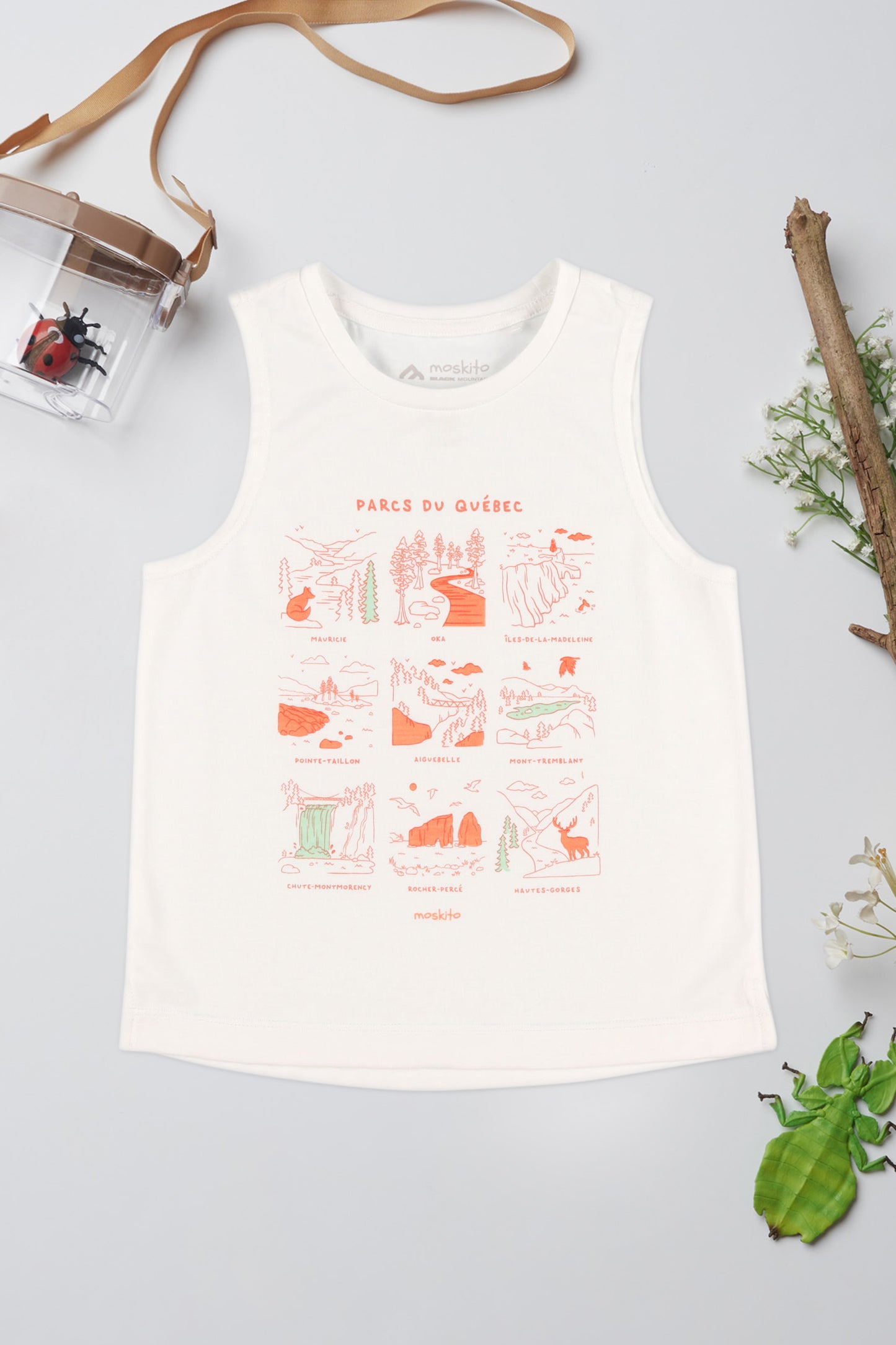 Camisole légère en lyocell - Enfant fille && BLANC