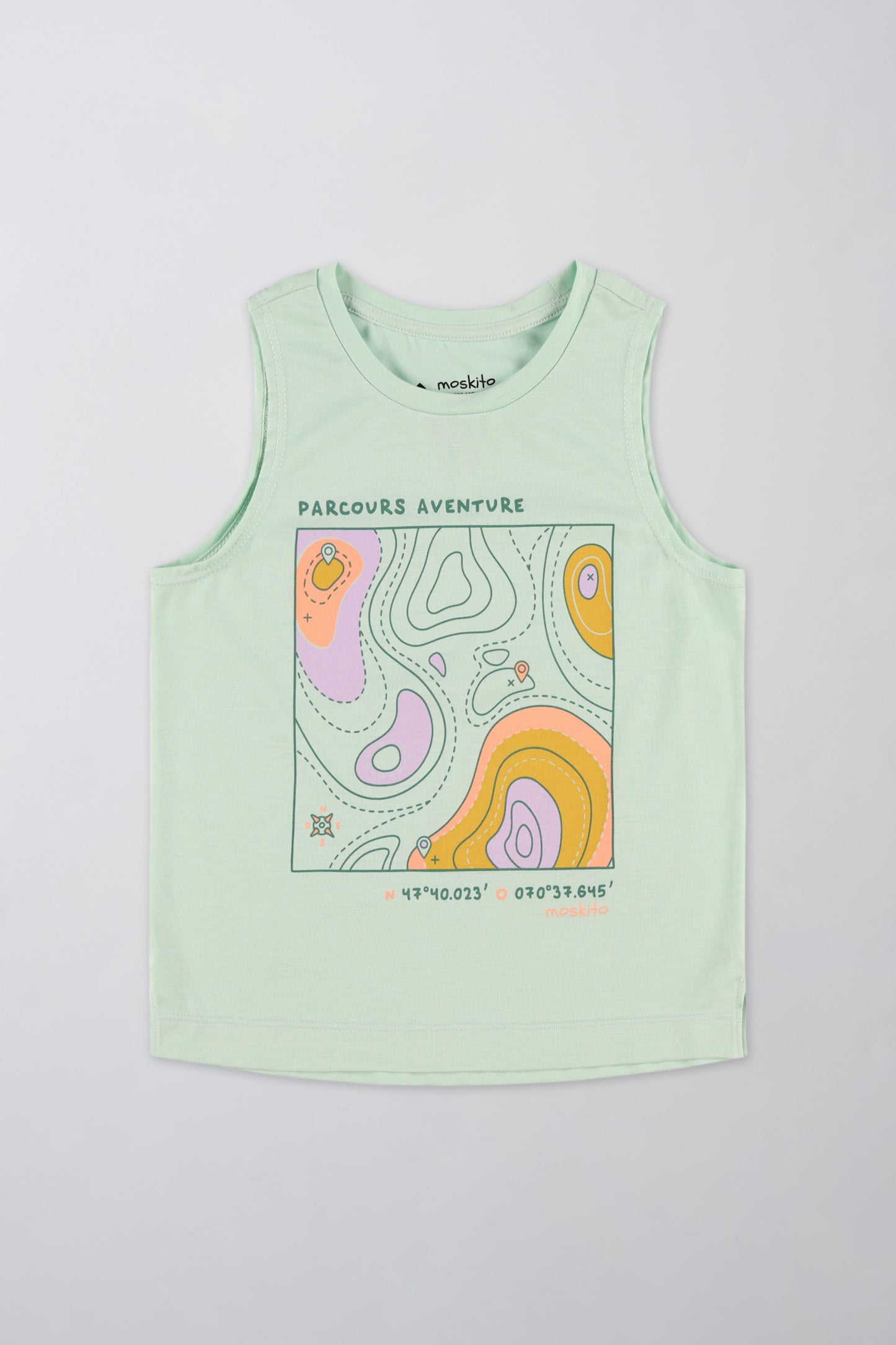 Camisole légère en lyocell - Enfant fille && VERT