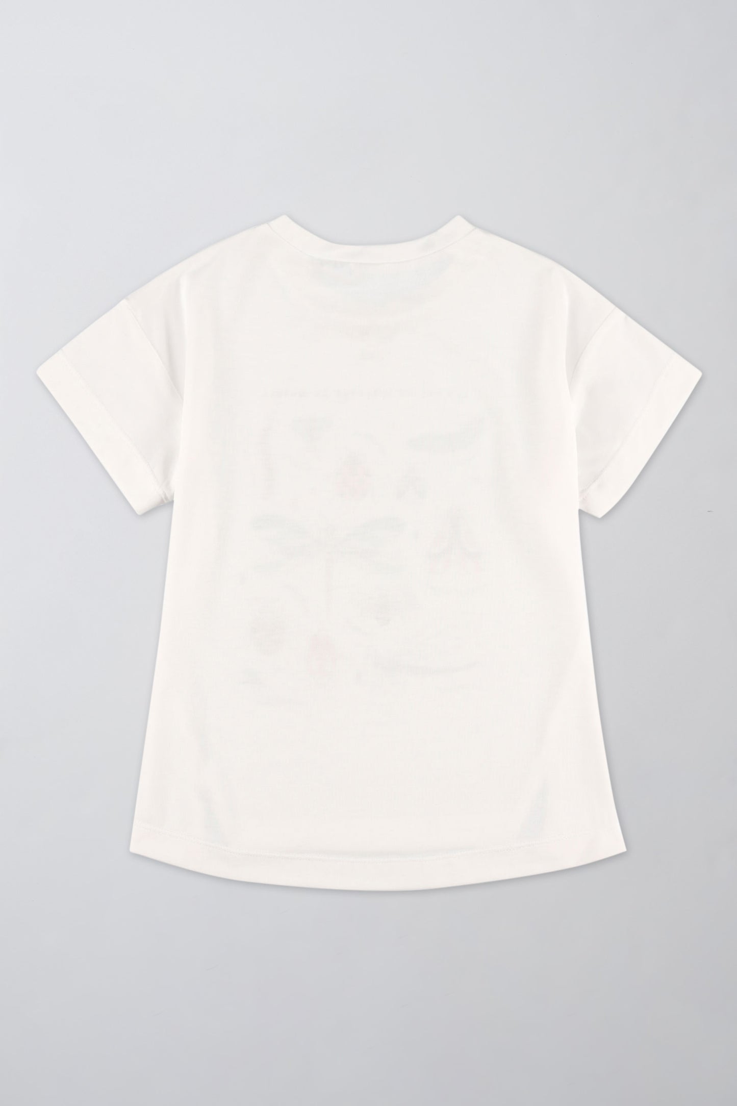 T-shirt léger en lyocell - Enfant fille && BLANC
