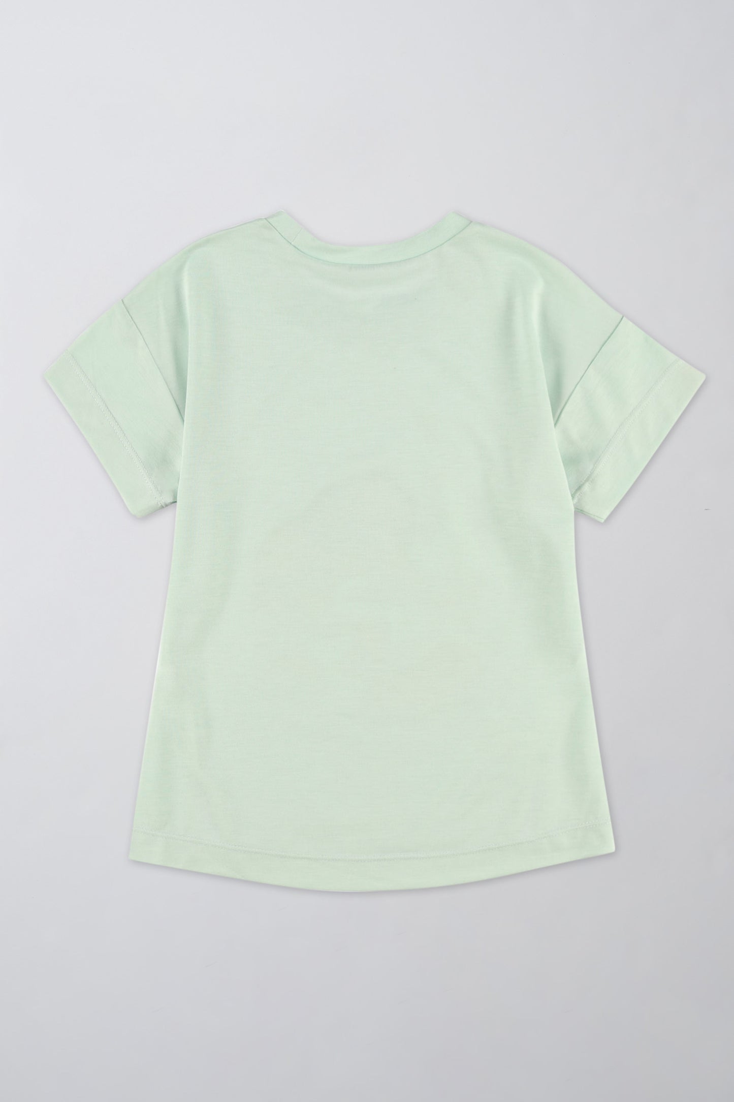 T-shirt léger en lyocell - Enfant fille && VERT