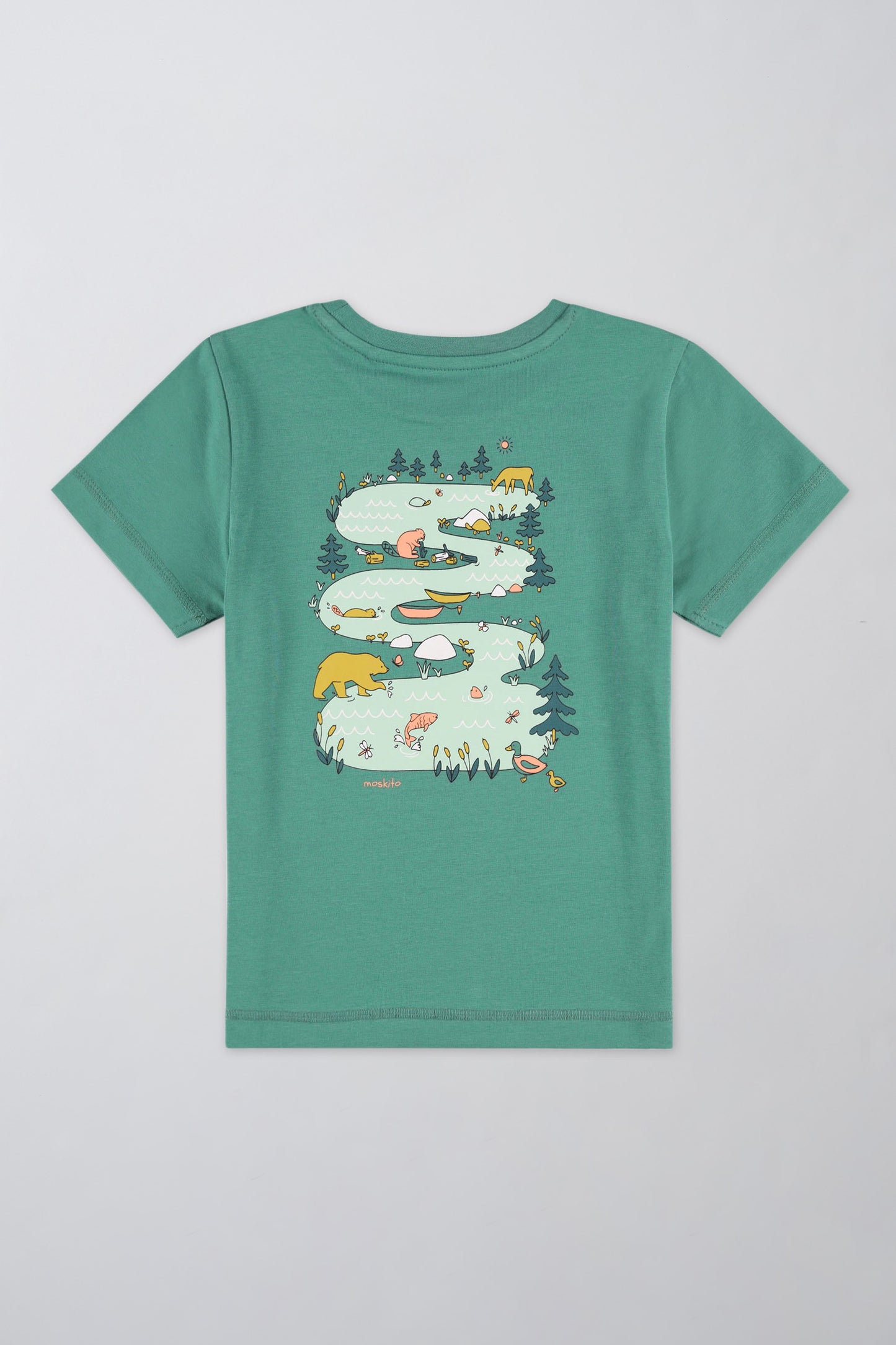 T-shirt respirant en coton - Enfant fille && VERT
