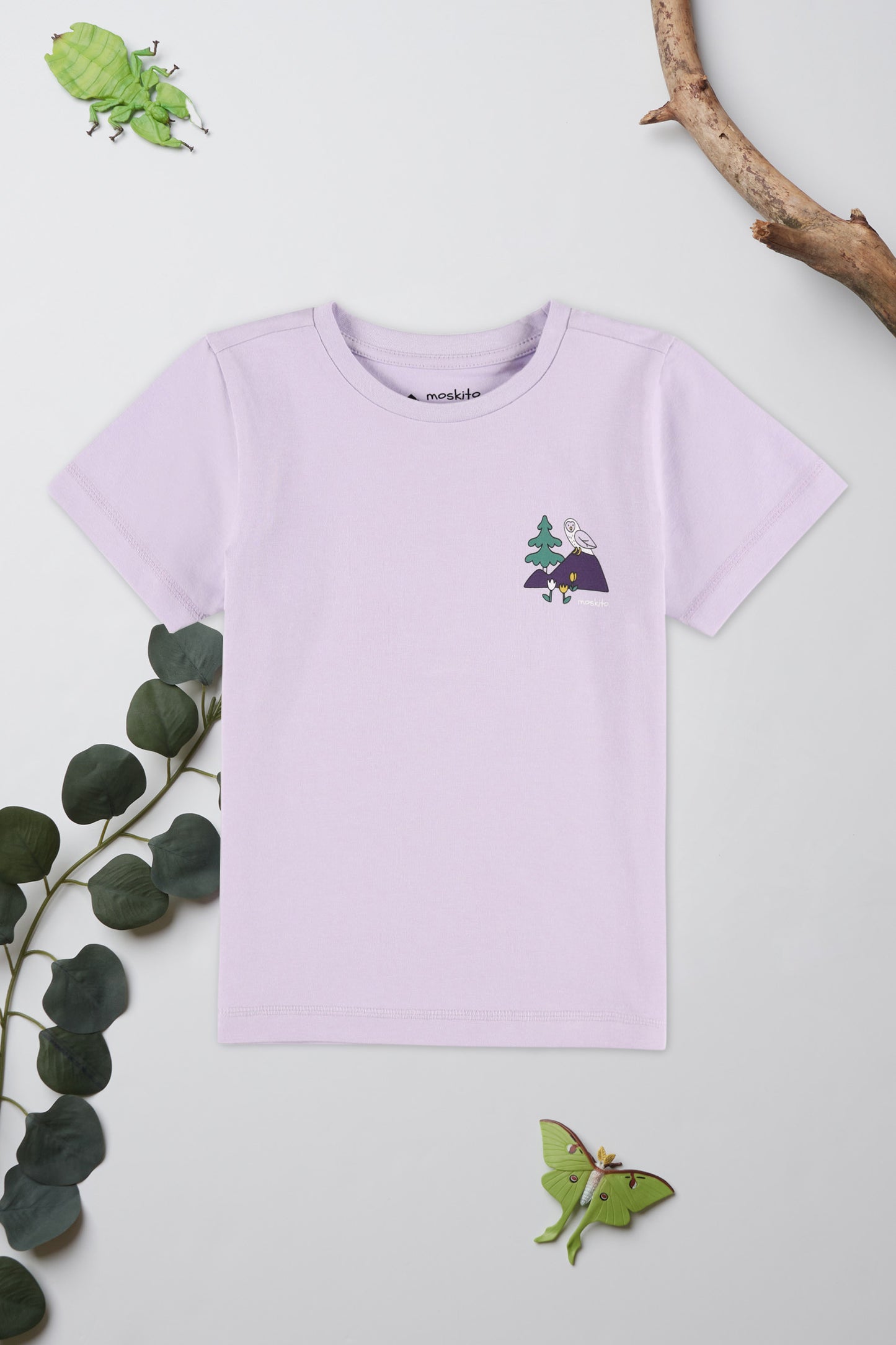 T-shirt respirant en coton - Enfant fille && LILAS