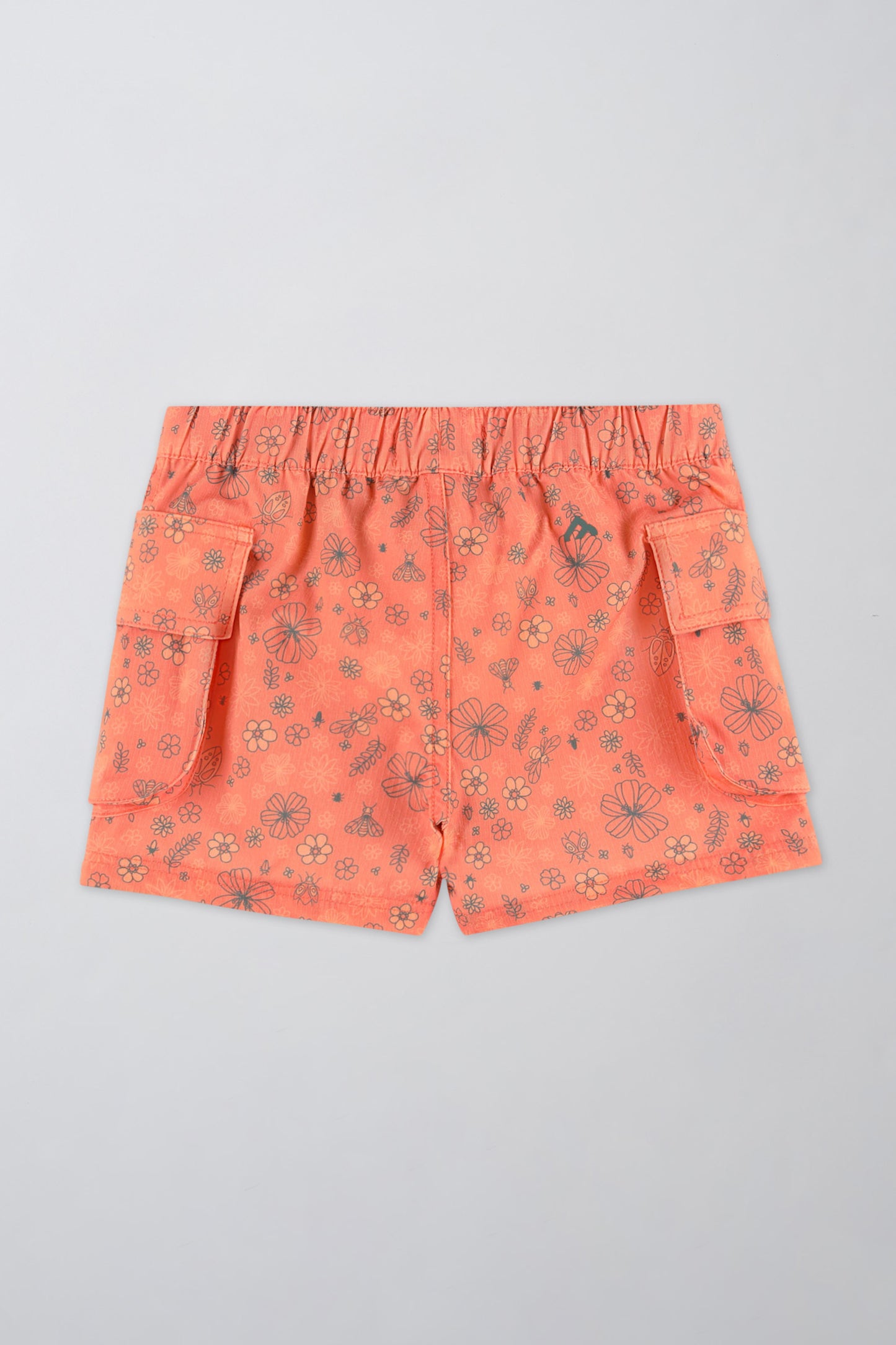 Short en ripstop - Enfant fille && ORANGE MULTI