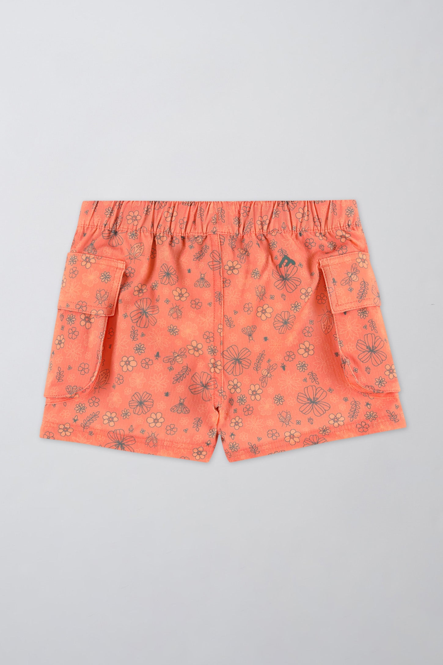 Short en ripstop - Enfant fille && ORANGE MULTI