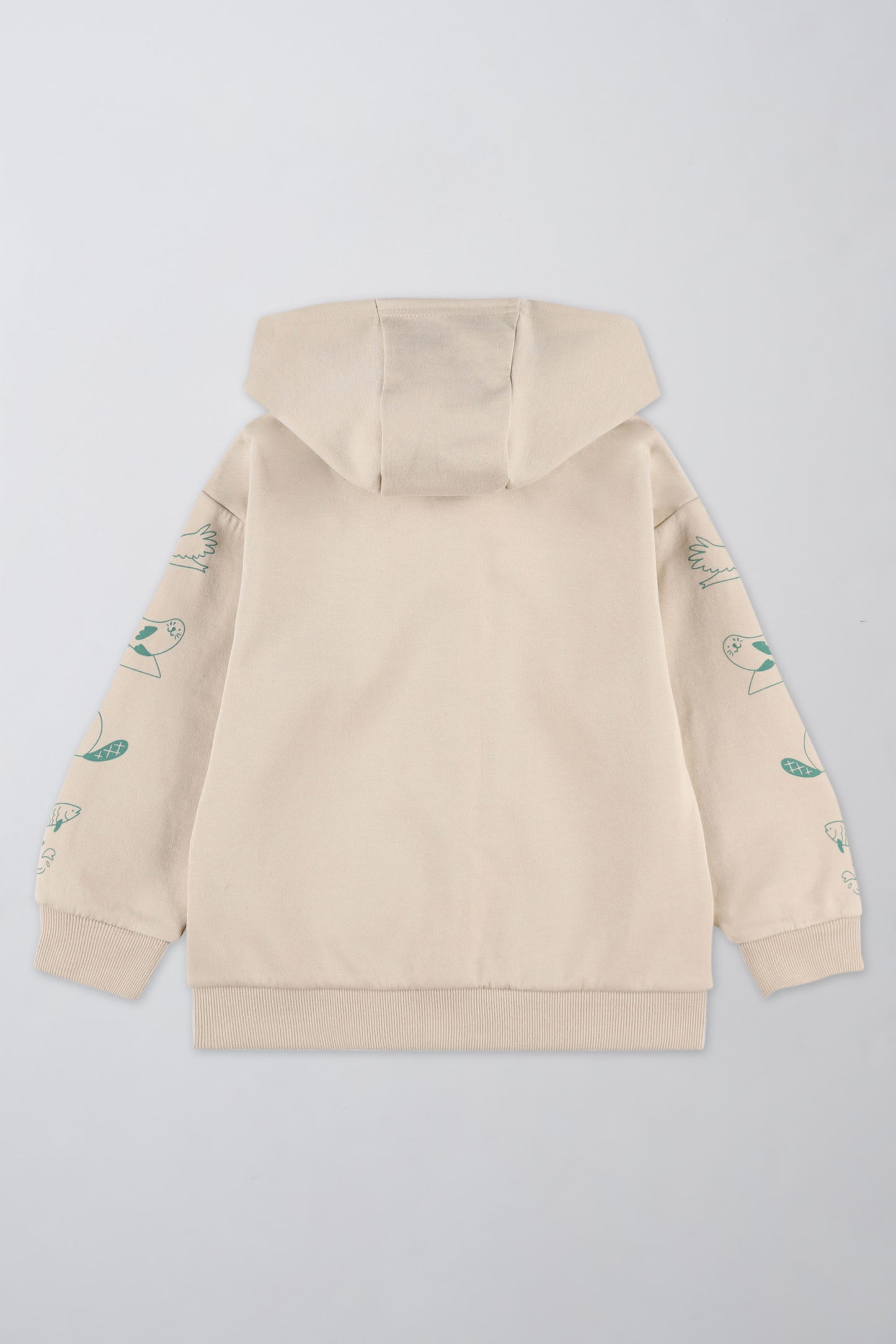 Veste en coton ouaté à capuchon - Enfant fille && BEIGE