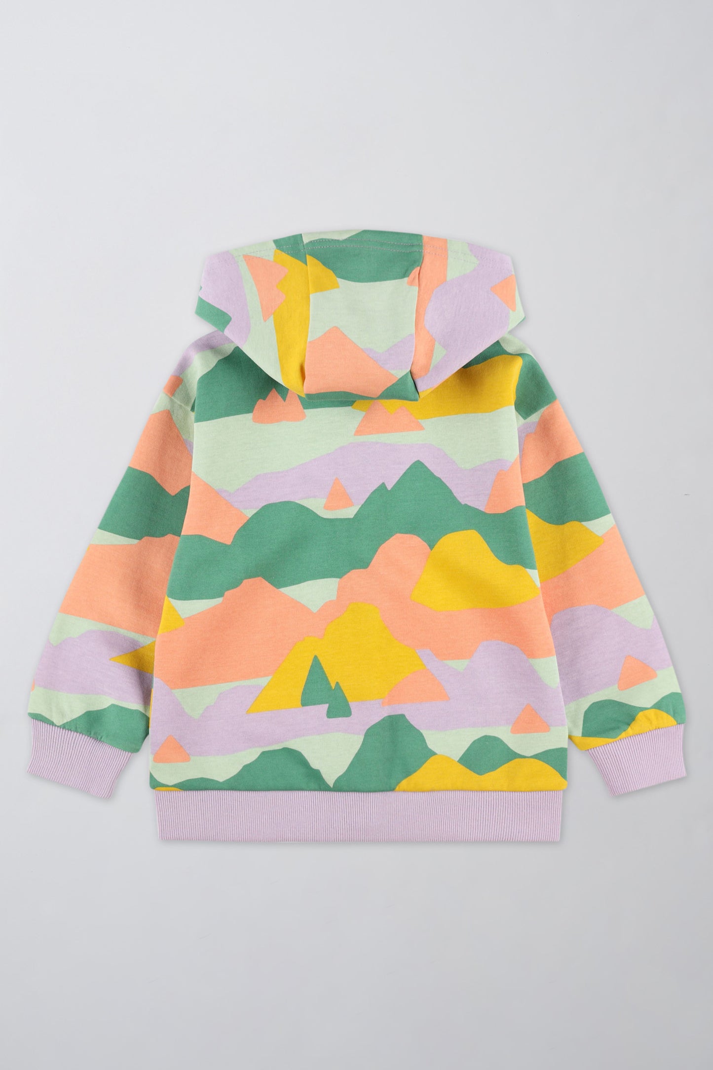 Veste en coton ouaté à capuchon - Enfant fille && LILAS MULTI