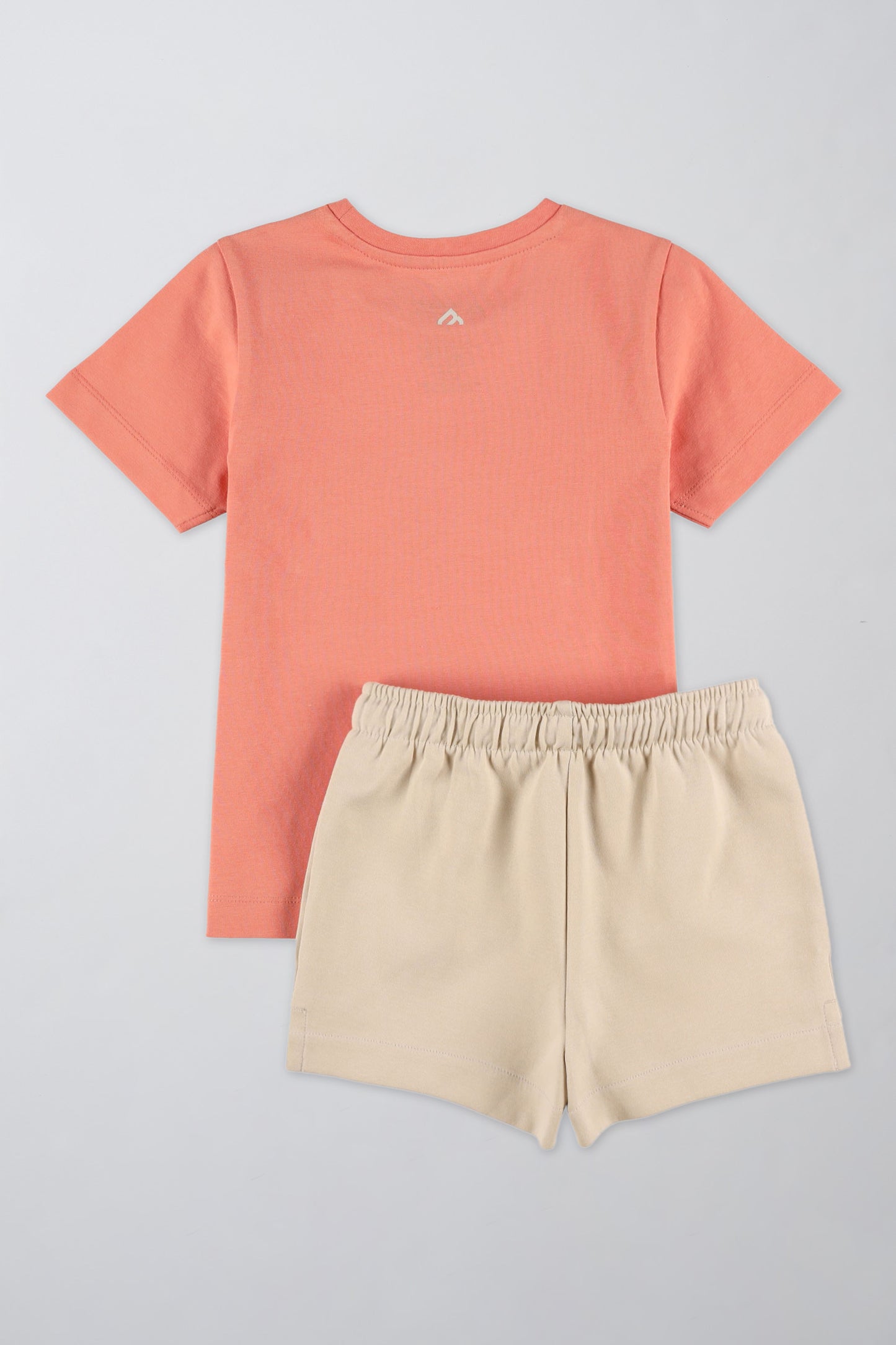 Ensemble coloré avec t-shirt et short - Enfant fille && ORANGE