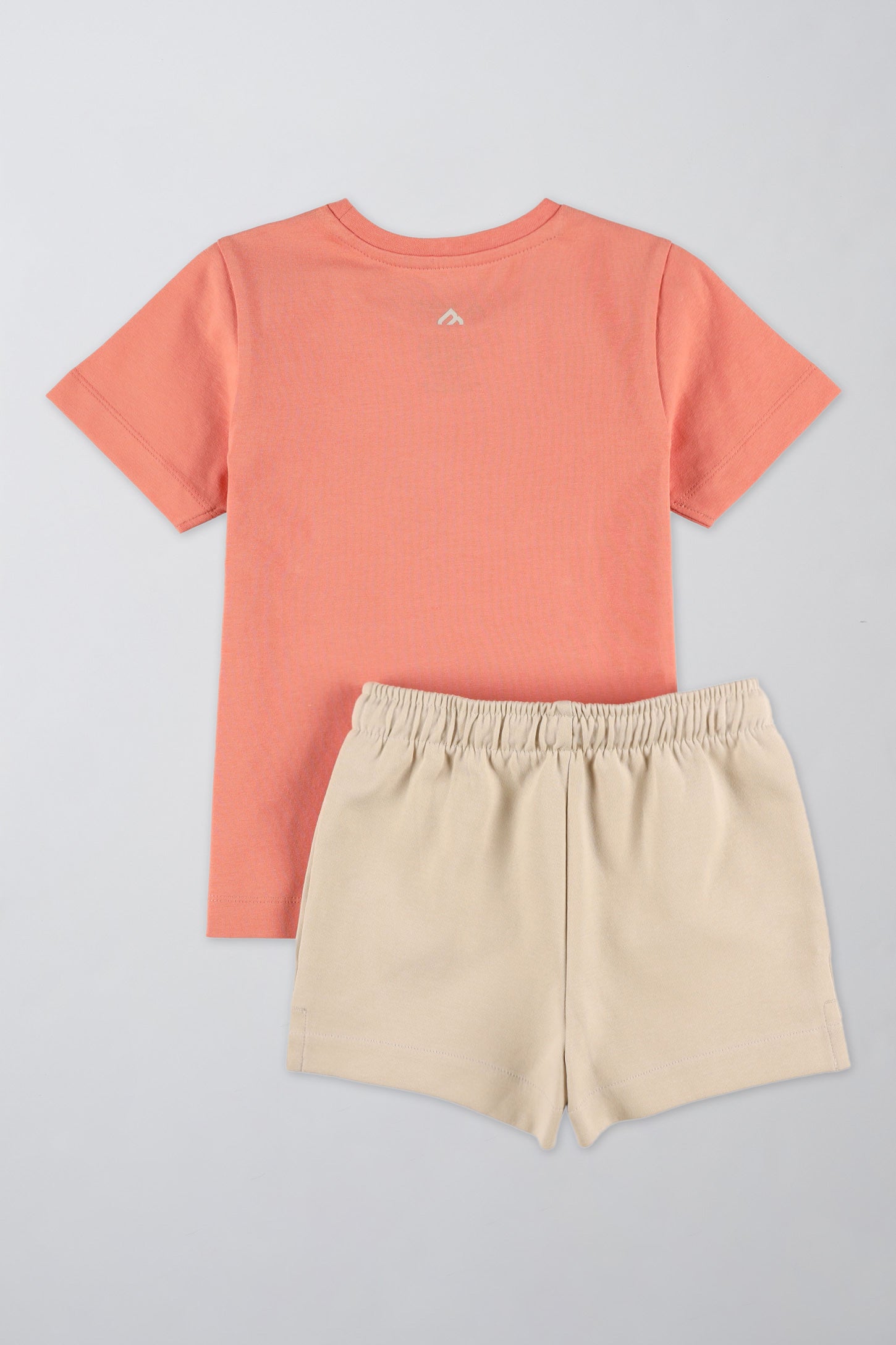 Ensemble coloré avec t-shirt et short - Enfant fille && ORANGE