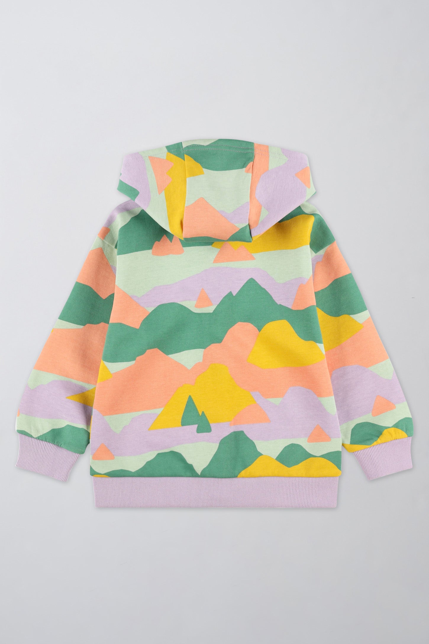 Veste en coton ouaté à capuchon - Bébé fille && LILAS MULTI