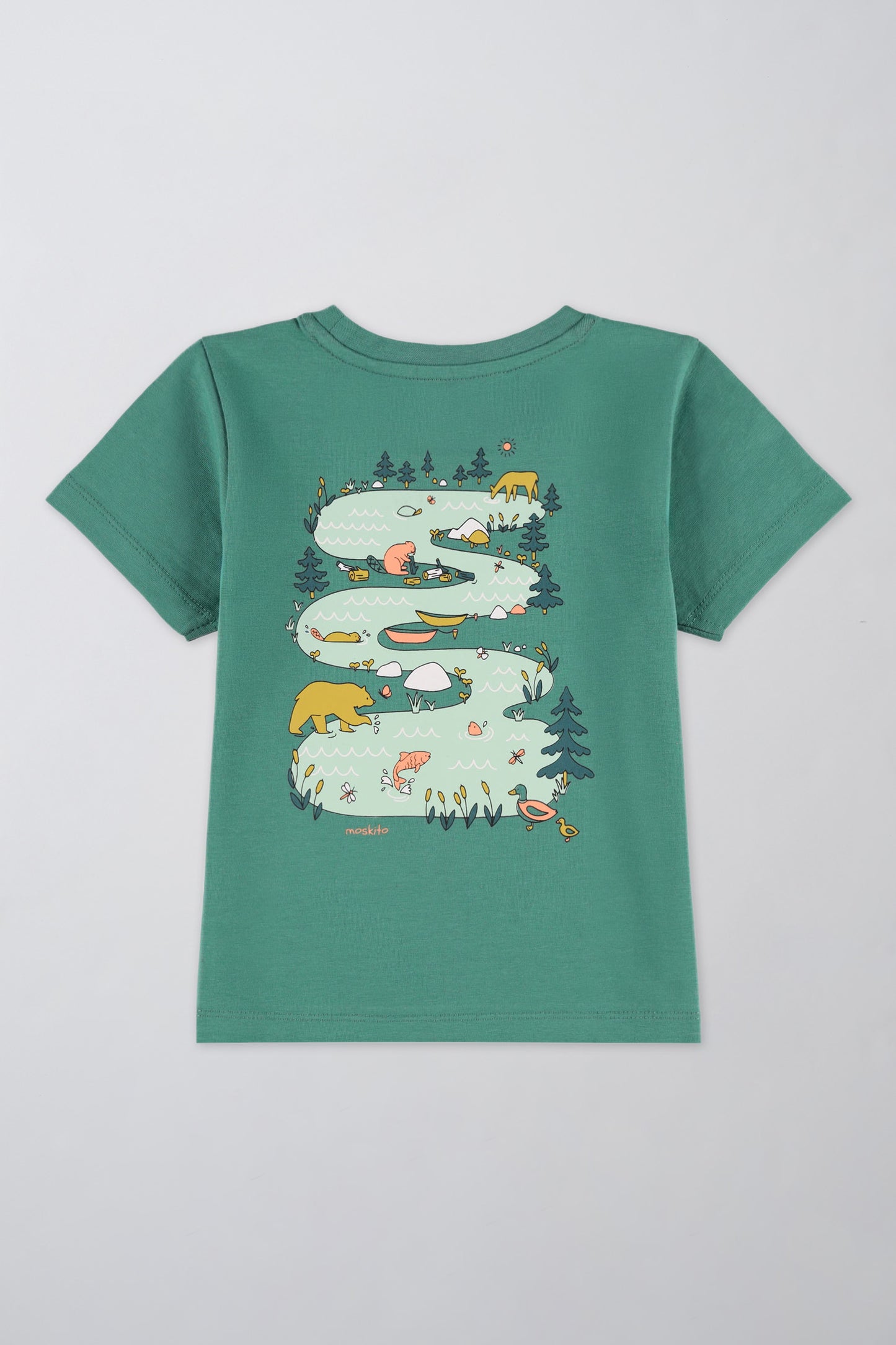 T-shirt respirant en coton - Bébé fille && VERT