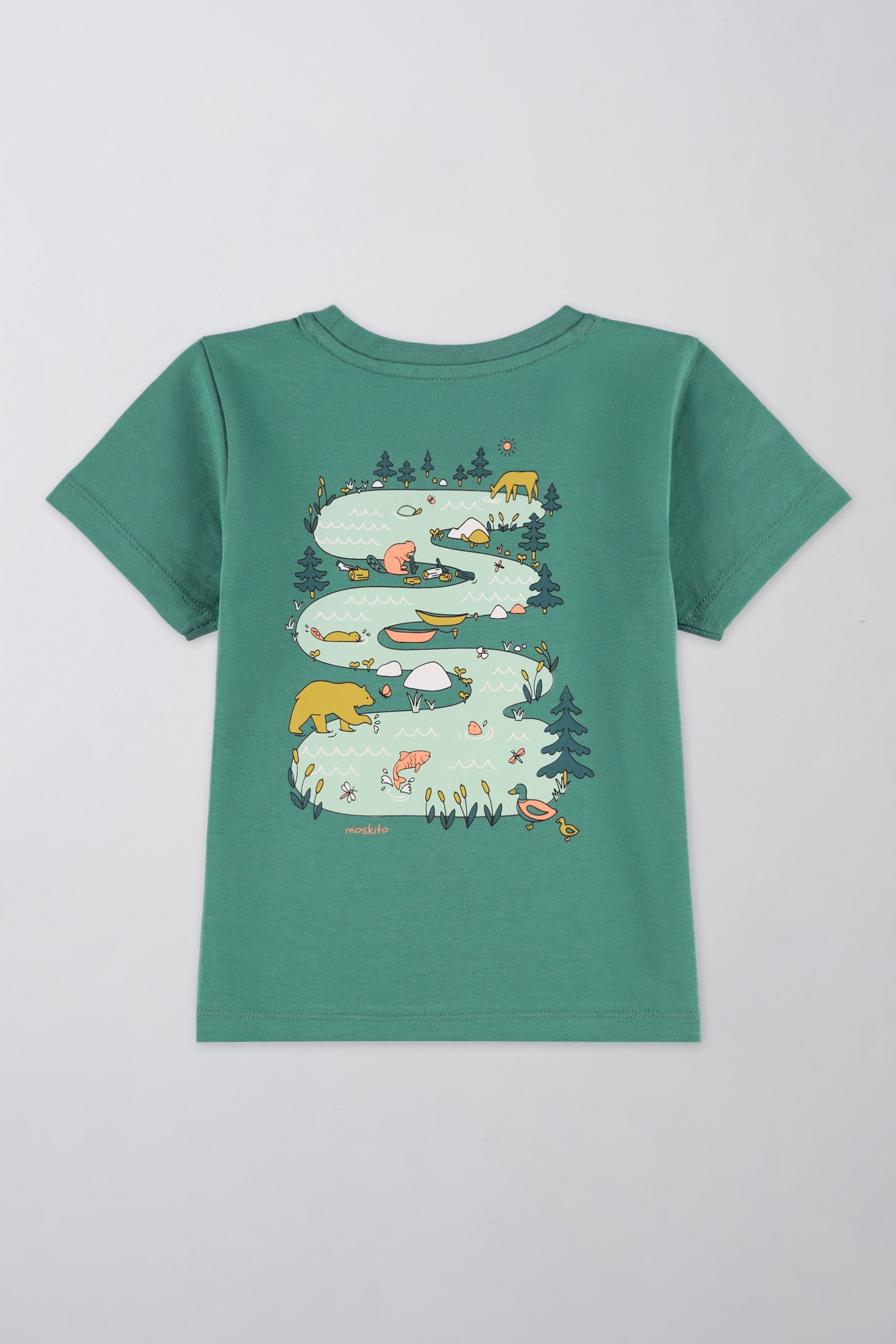 T-shirt respirant en coton - Bébé fille && VERT