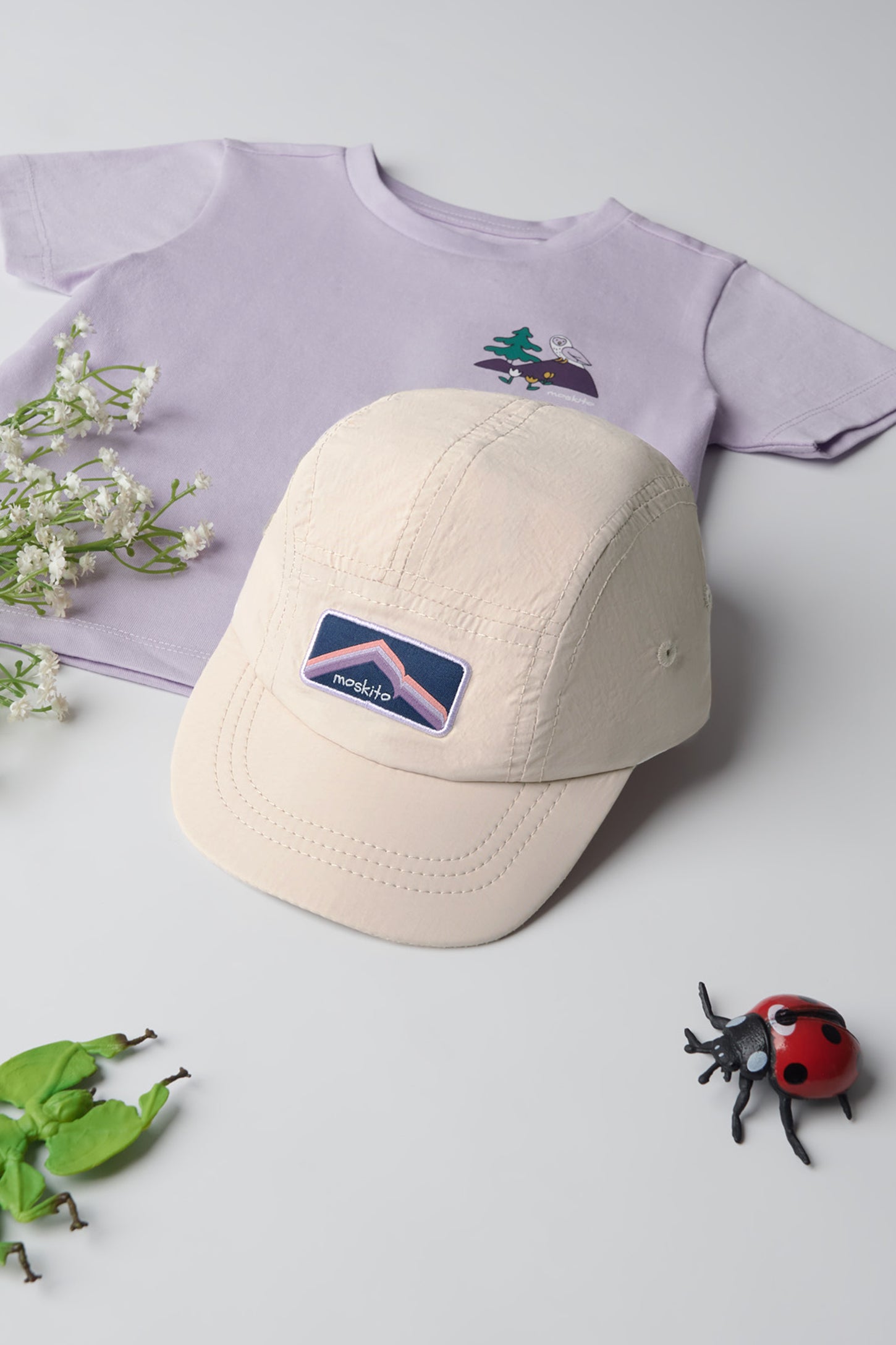 Casquette colorée ajustable en taffetas - Bébé fille && BEIGE