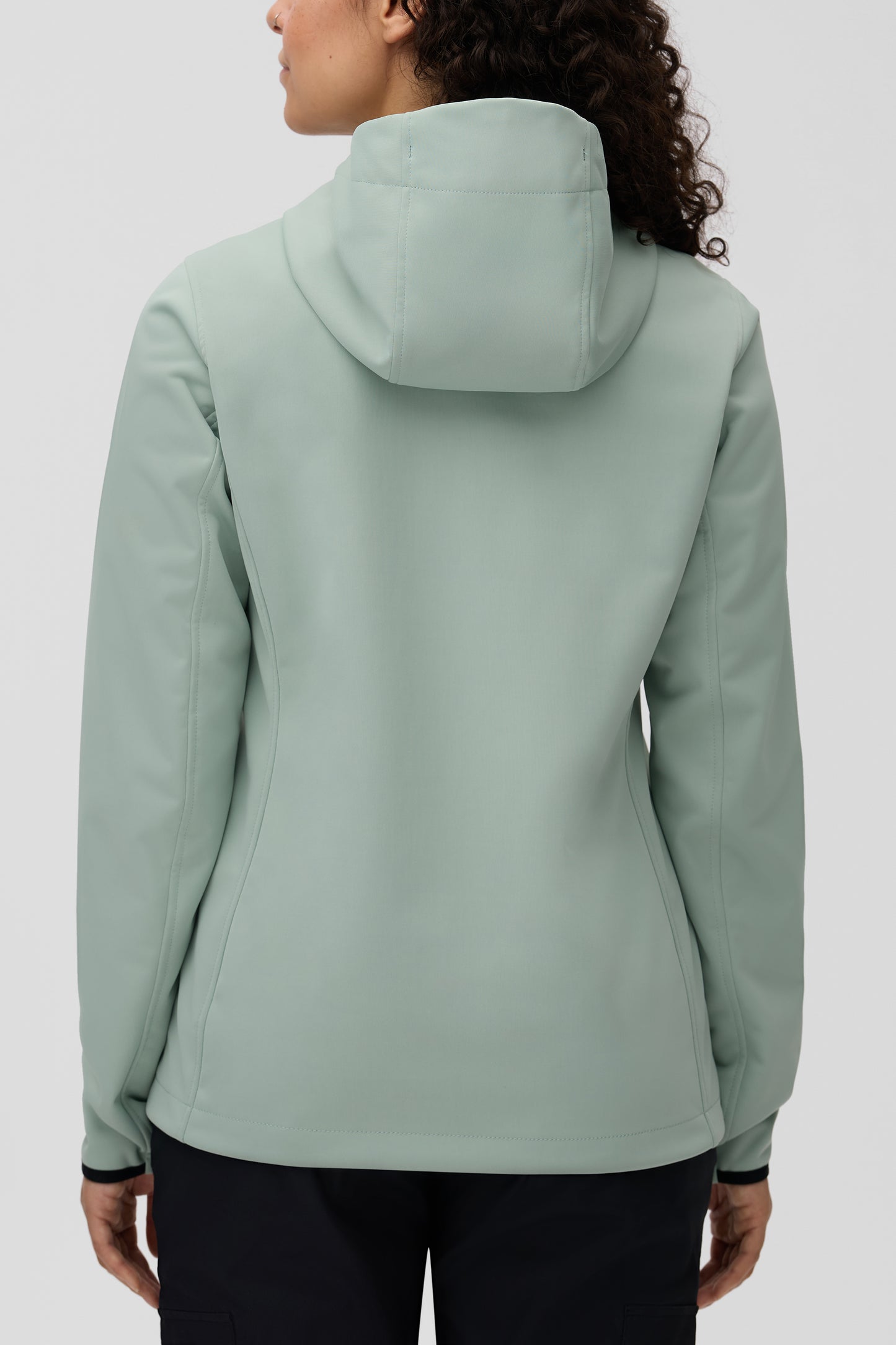 Manteau technique imperméable - Femme && VERT DE GRIS