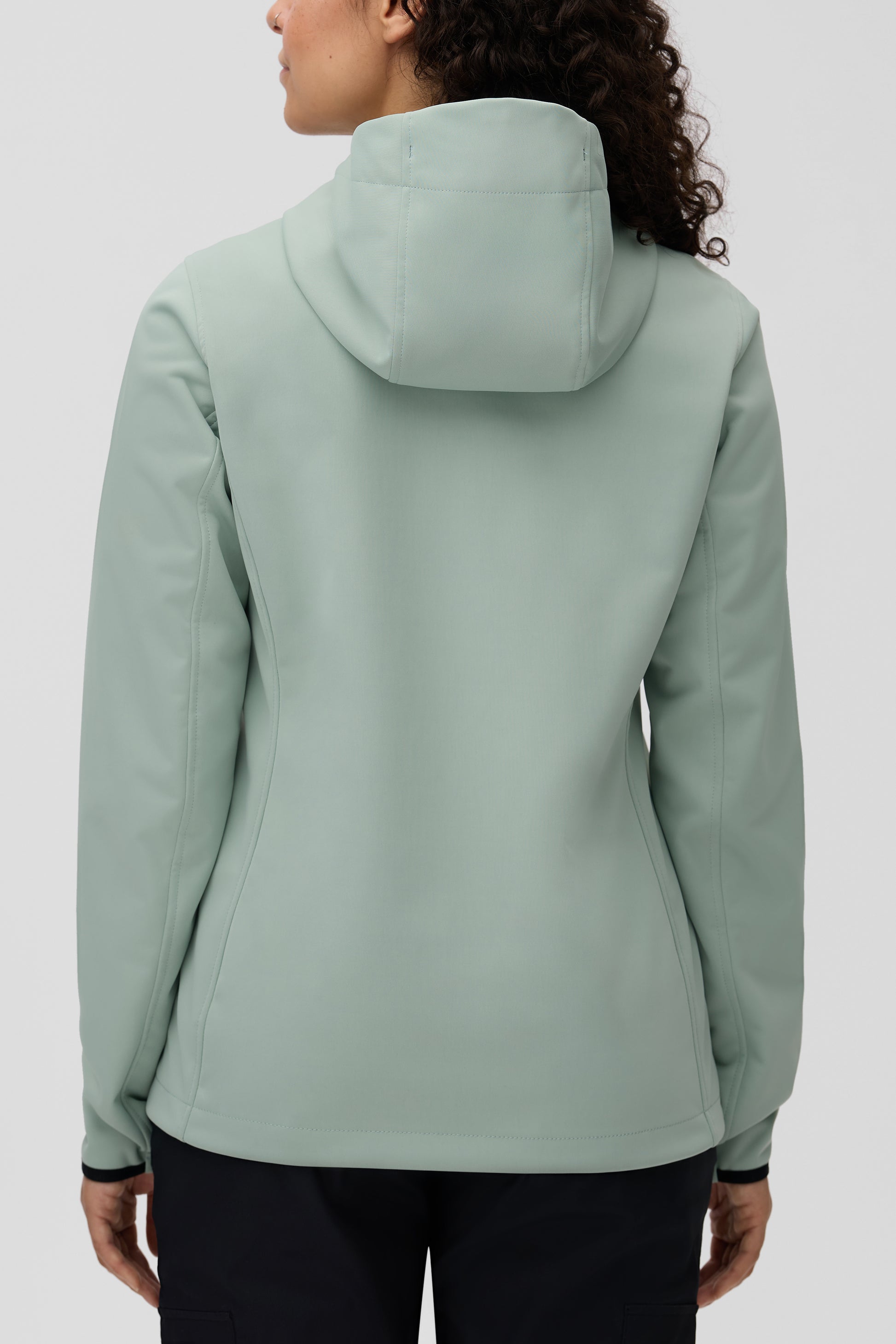 Manteau technique imperméable - Femme && VERT DE GRIS