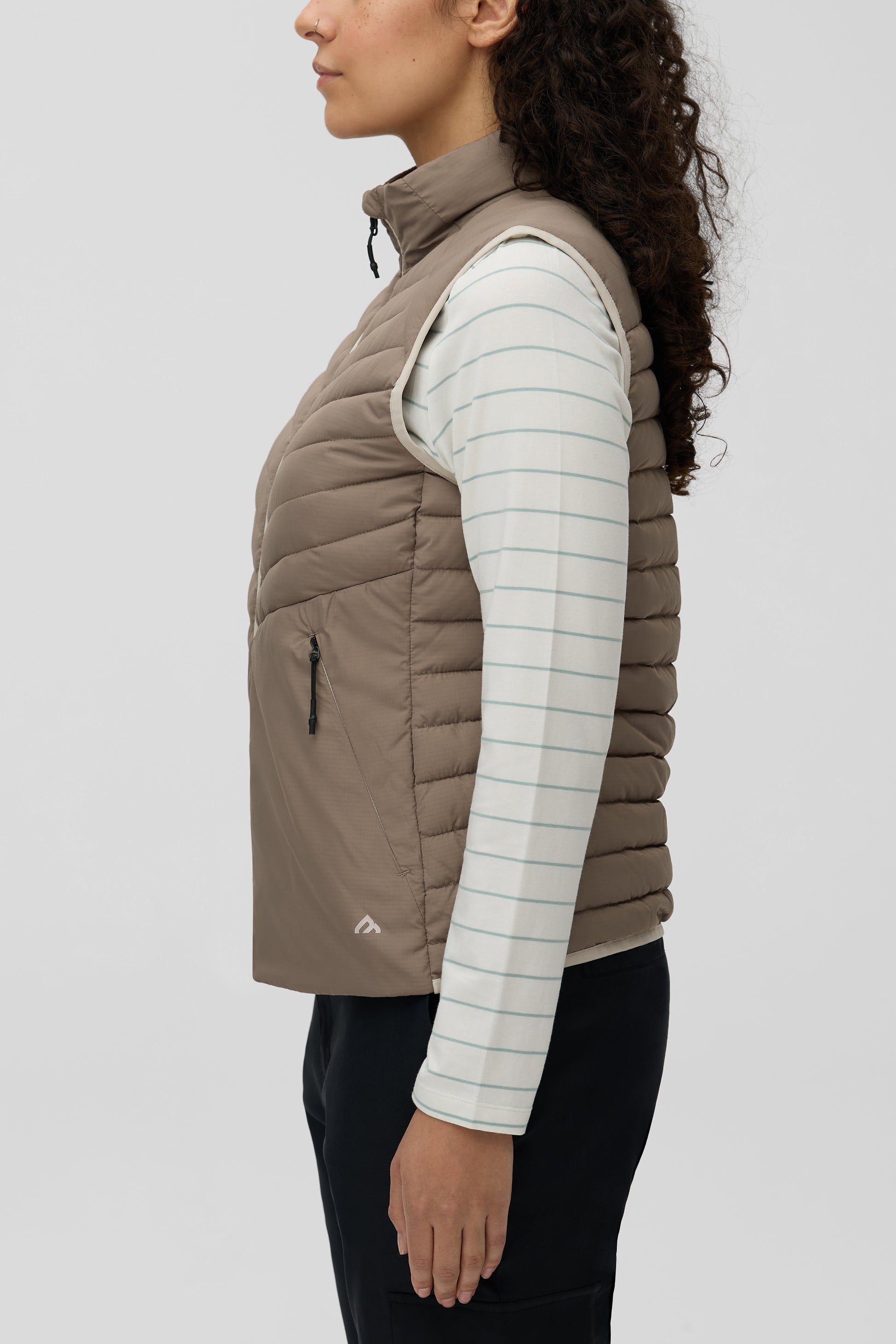 Veste matelassée résistante à l'eau - Femme && BRUN