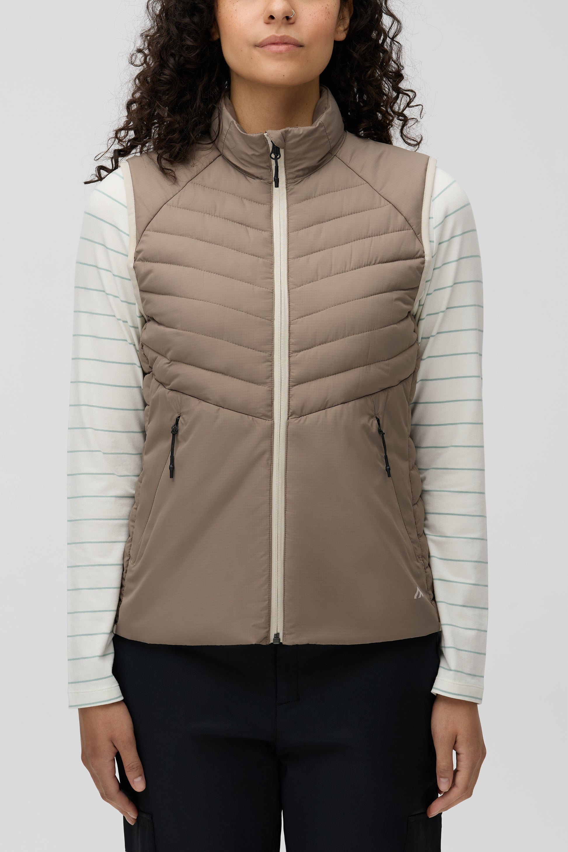 Veste matelassée résistante à l'eau - Femme && BRUN