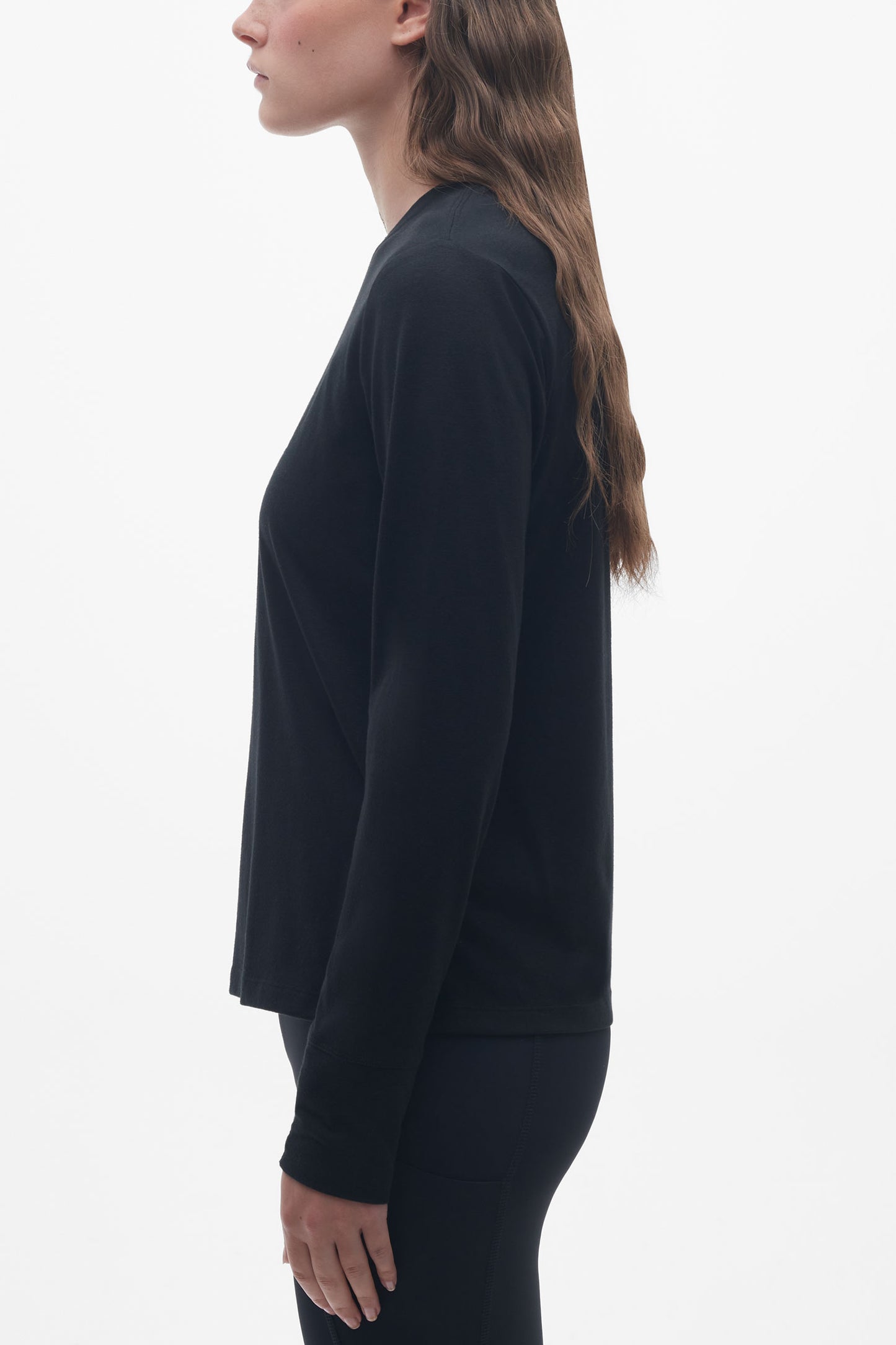 Chandail manches longues respirant - Femme && NOIR