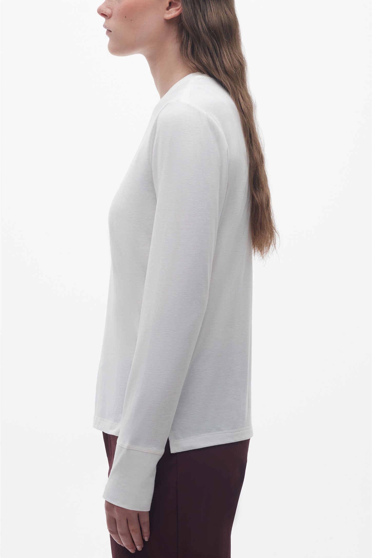 Chandail manches longues respirant - Femme && BLANC CASSÉ