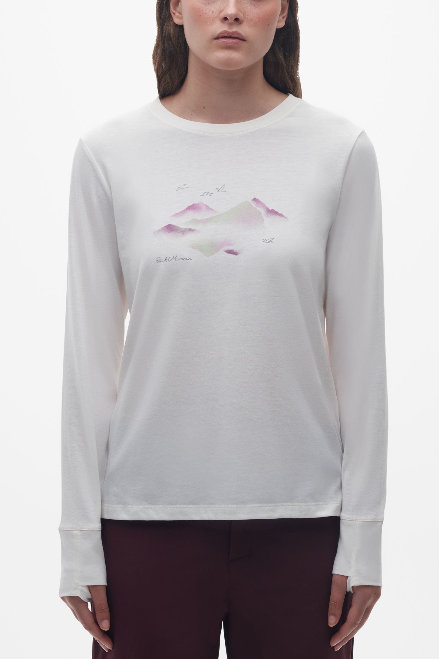 Chandail manches longues respirant - Femme && BLANC CASSÉ