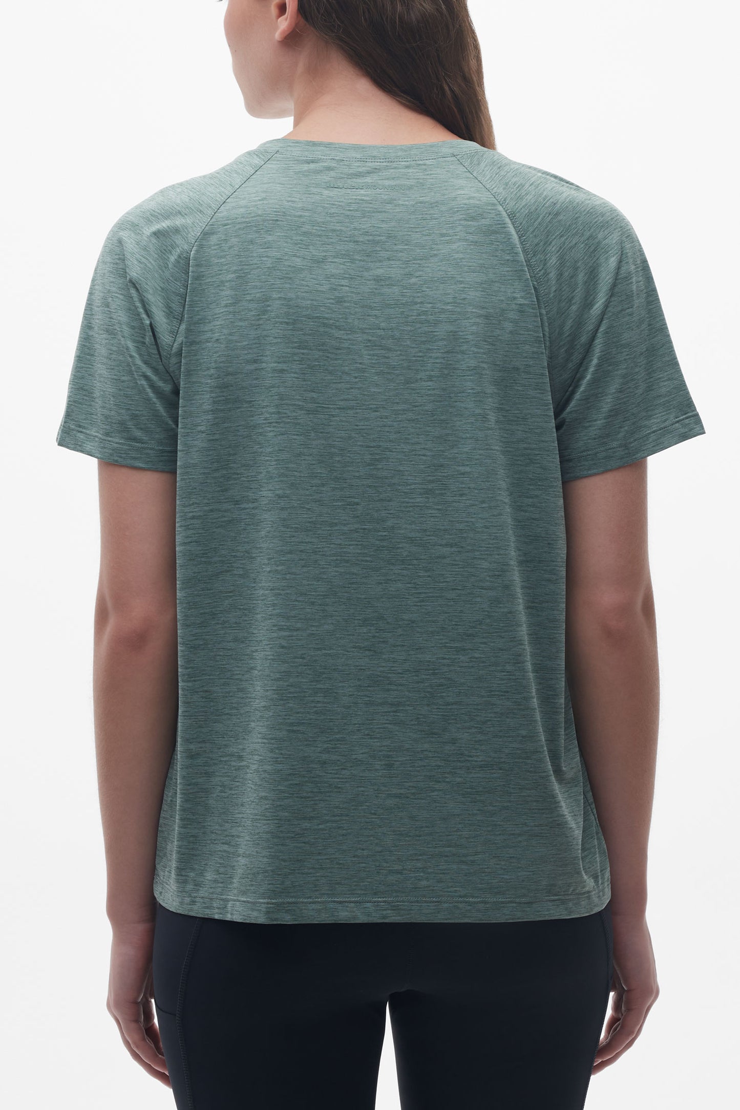 T-shirt col rond sport - Femme && VERT MIXTE