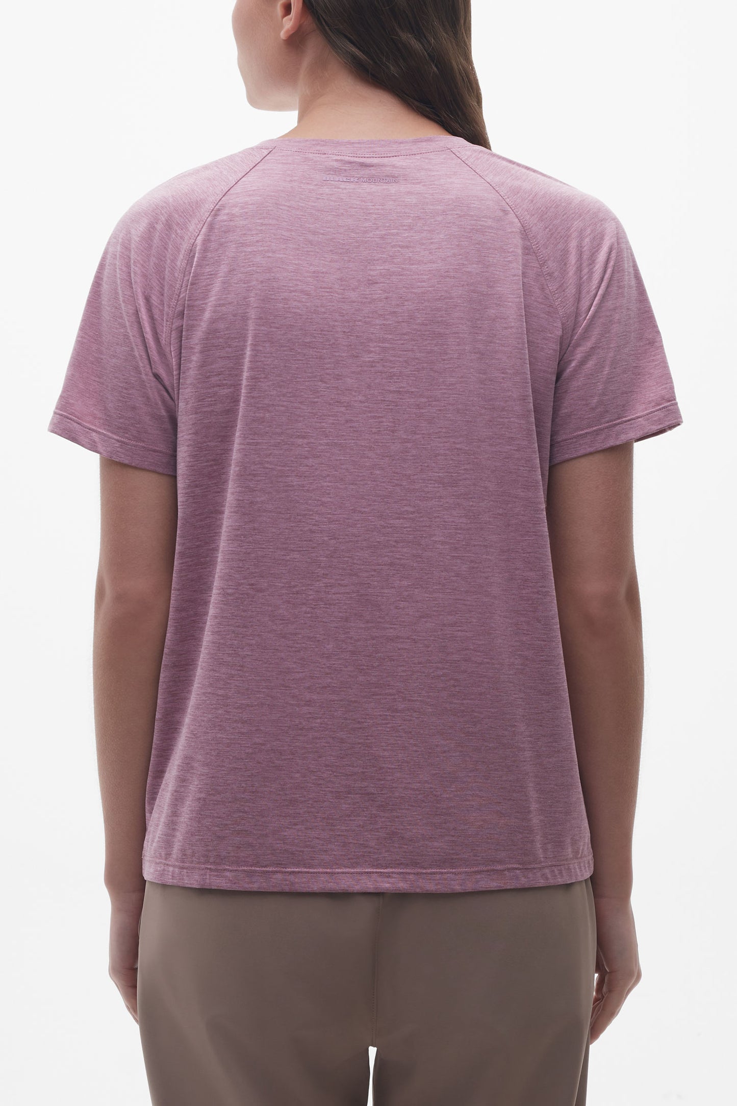 T-shirt col rond sport - Femme && MAUVE MIX