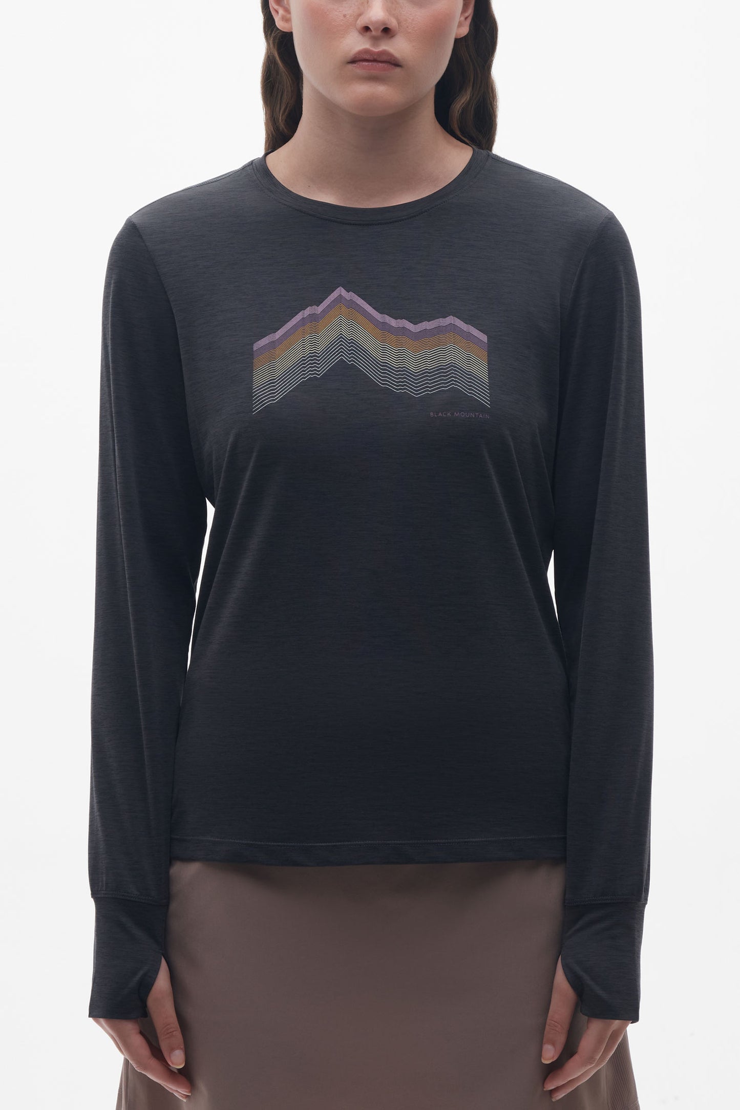 Chandail manches longues respirant - Femme && NOIR MIXTE